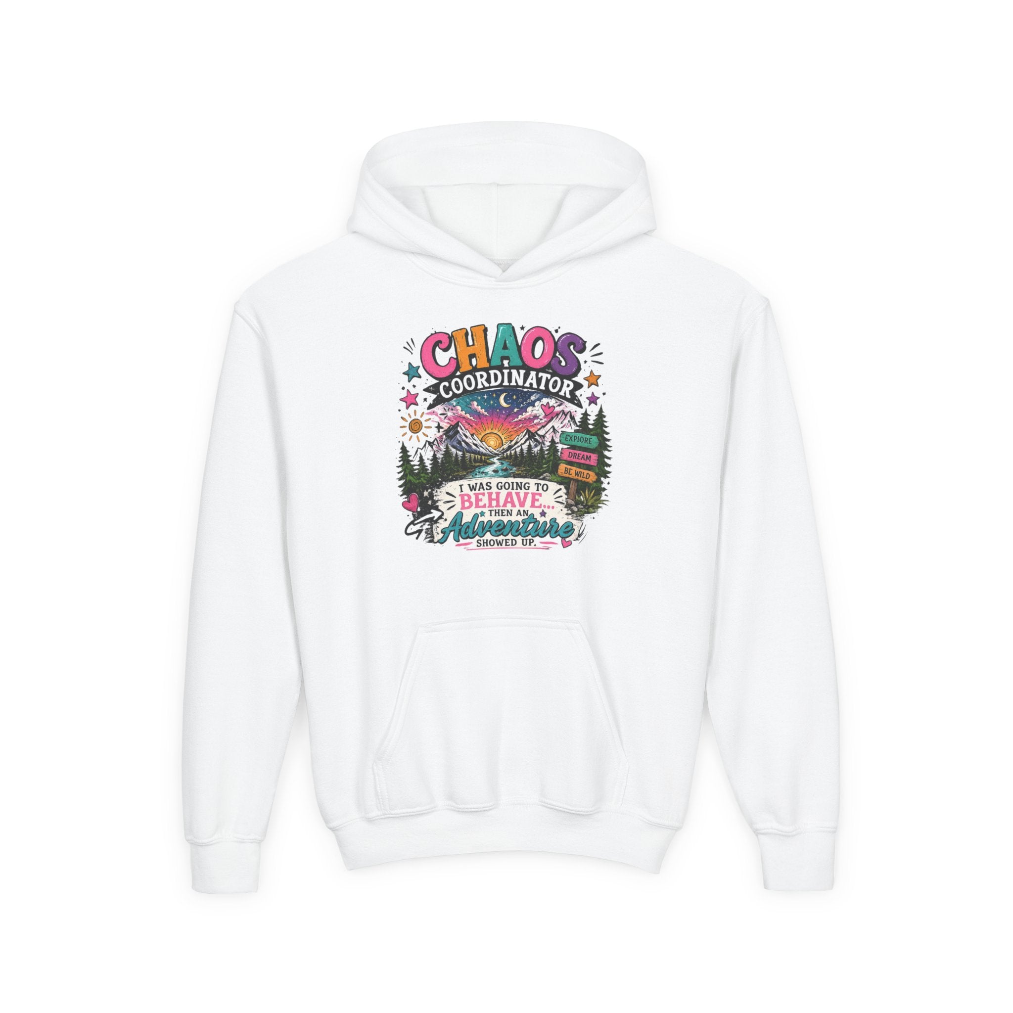 Chaos Coordinator Youth Heavy Blend Hooded Sweatshirt