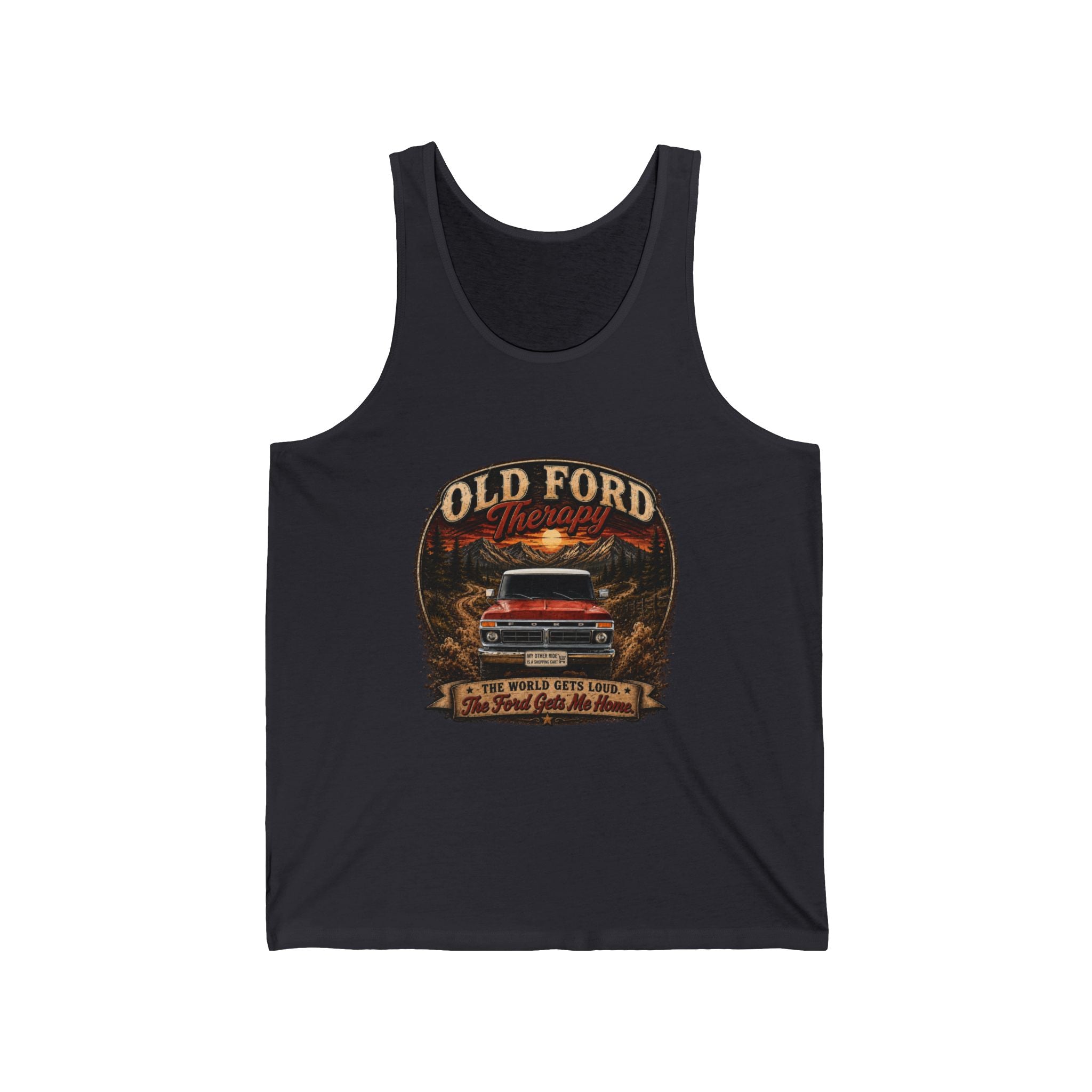 Old Ford Pickup Vintage Tank Top — Retro Truck Graphic Tank