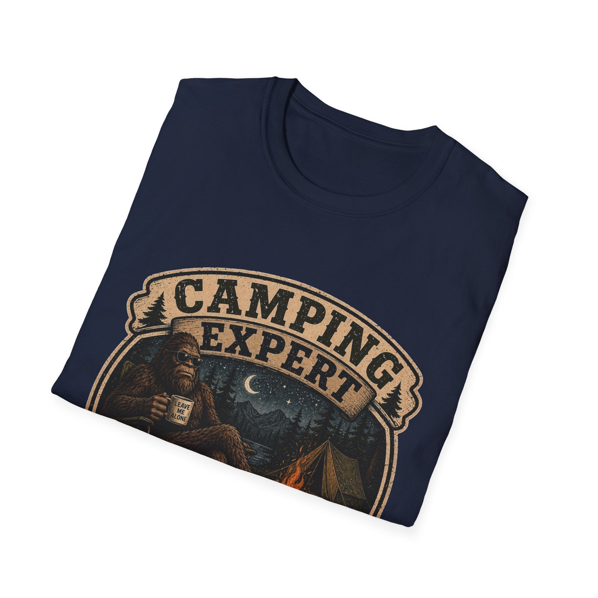 Camping Expert T-Shirt — “I Came. I Saw. I Avoided Everyone.” Outdoorsy Campfire Tee