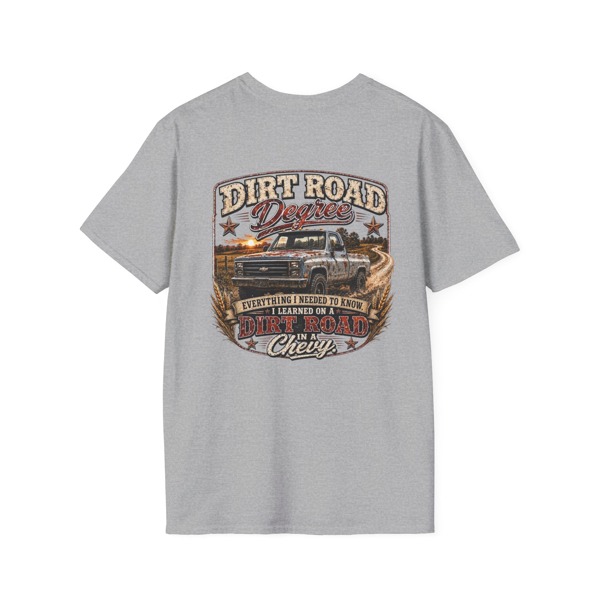 Dirt Road Degree - Chevrolet K30 Vintage Badge T-Shirt