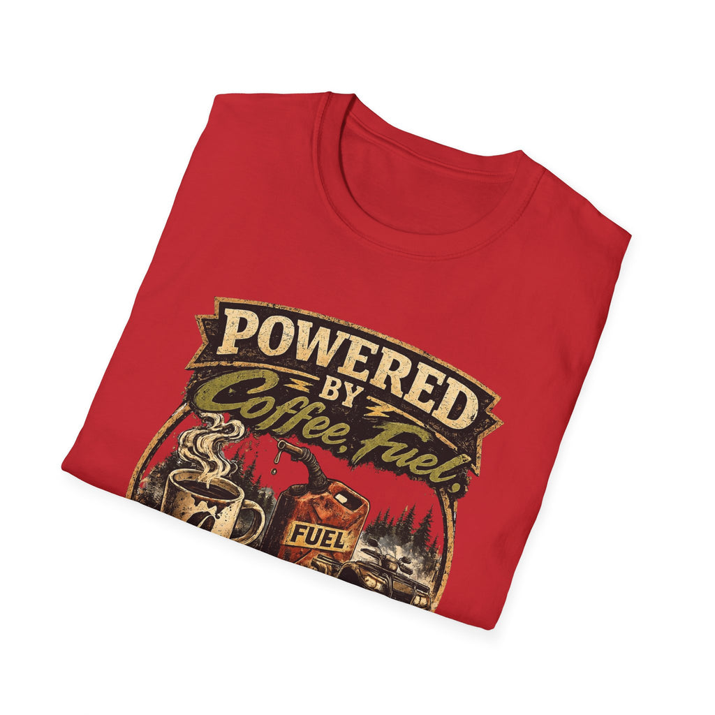 Powered by Coffee Fuel T-Shirt — Funny Coffee Lover Tee