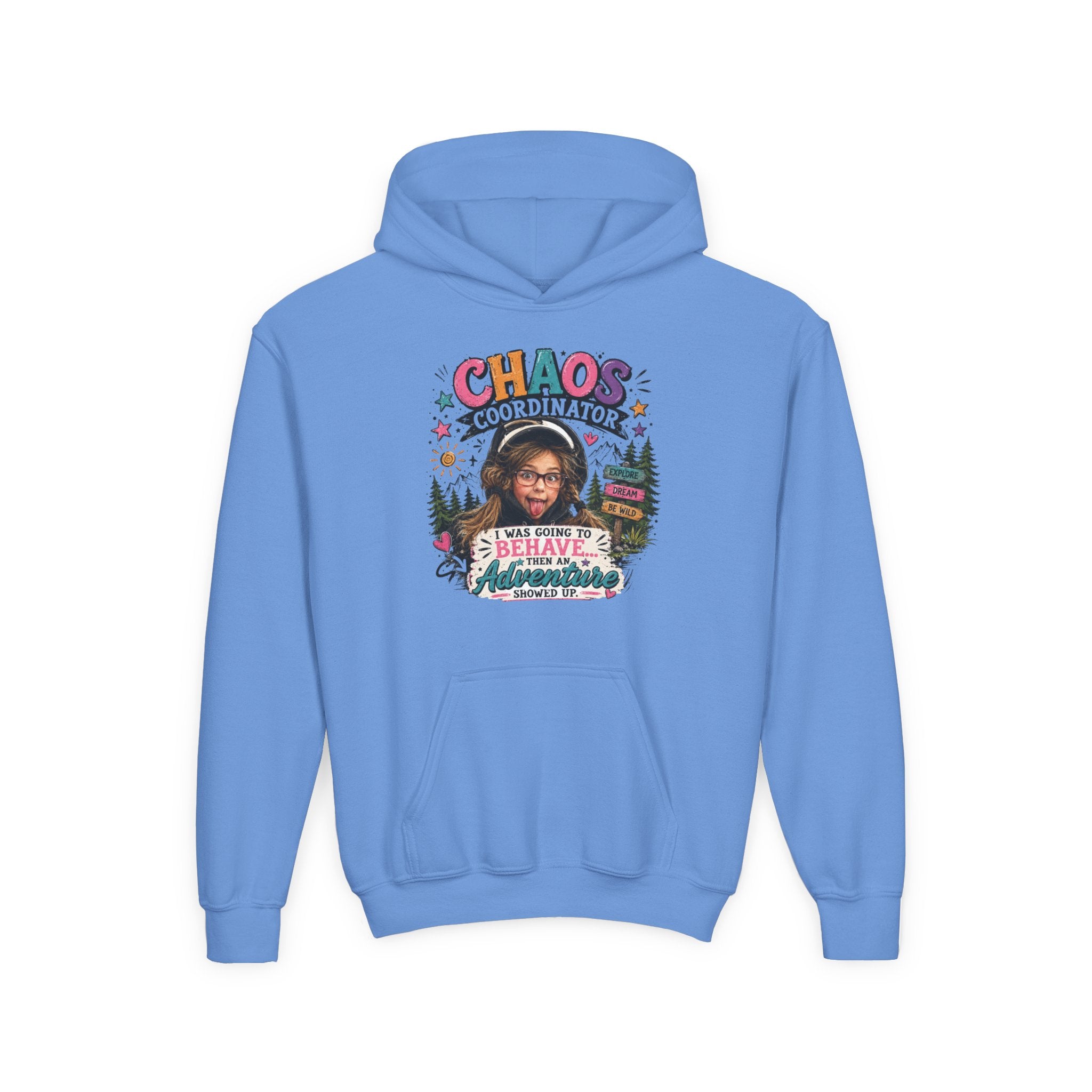 Youth Hoodie - "Chaos Coordinator" Funny Christmas Sweatshirt for Kids