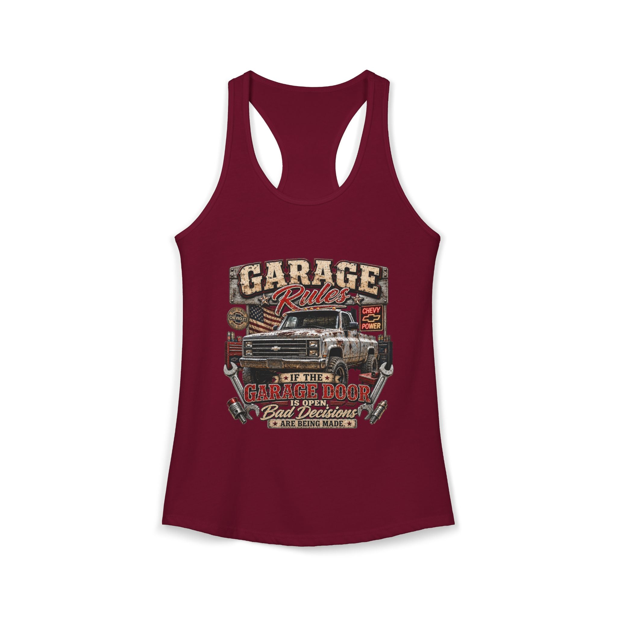 Garage Rules Ideal Racerback Tank