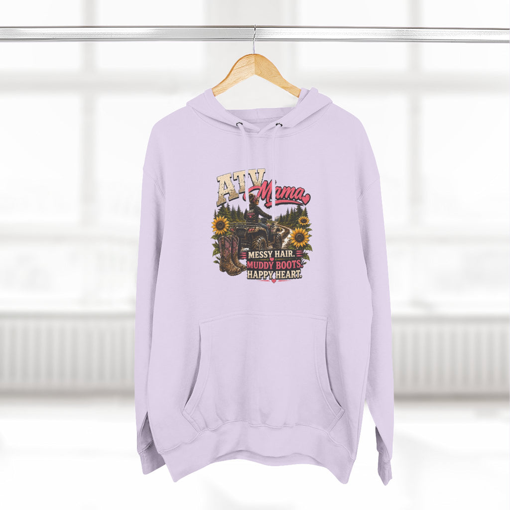 Mama Farm Hoodie — Messy Hair, Muddy Boots Graphic Sweatshirt