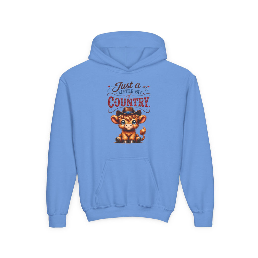 Just a Little Bit of Country Youth Heavy Blend Hooded Sweatshirt