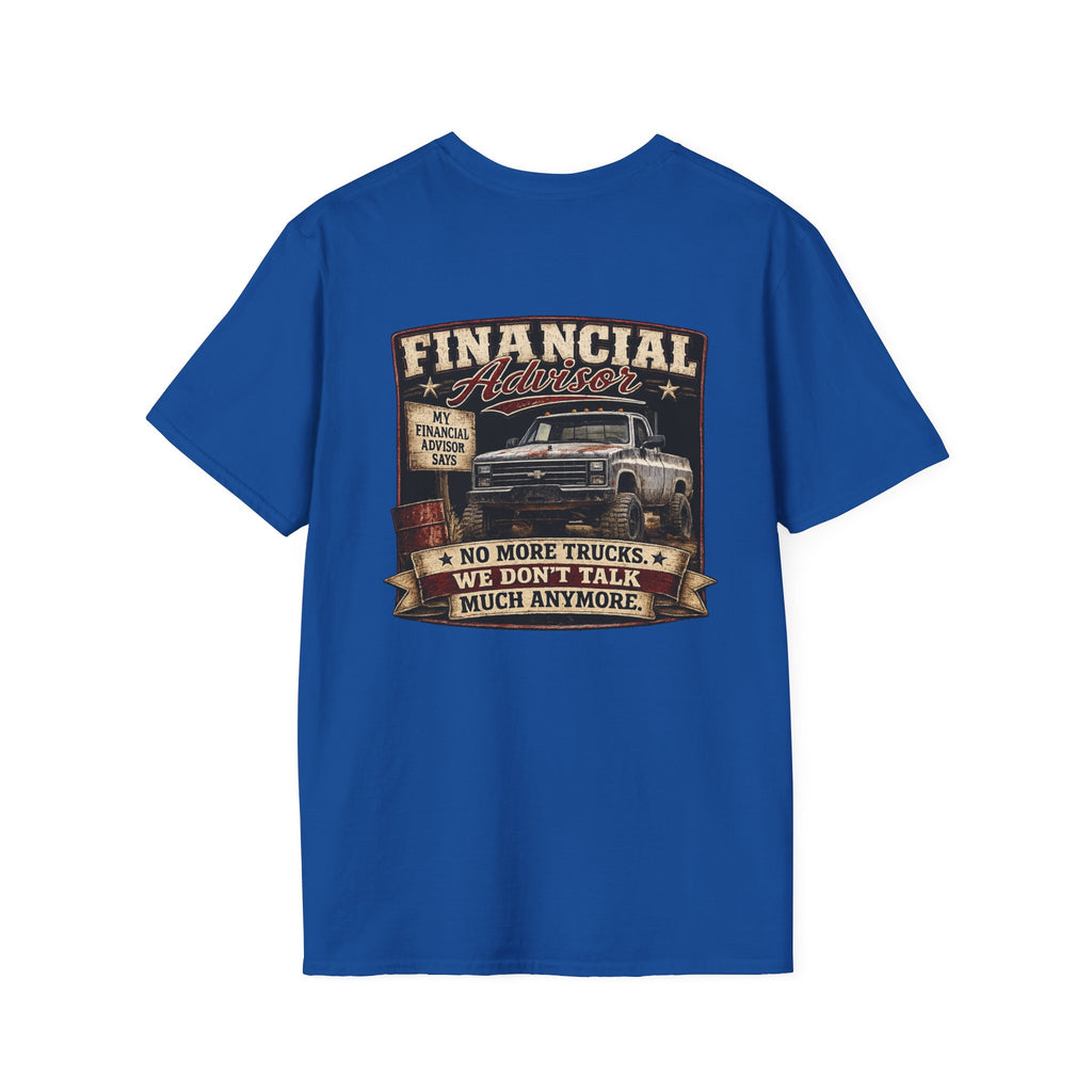 Financial Adviser - Chevrolet K30 Vintage Truck T-Shirt – Retro Chevy K-30 Badge Chest Tee