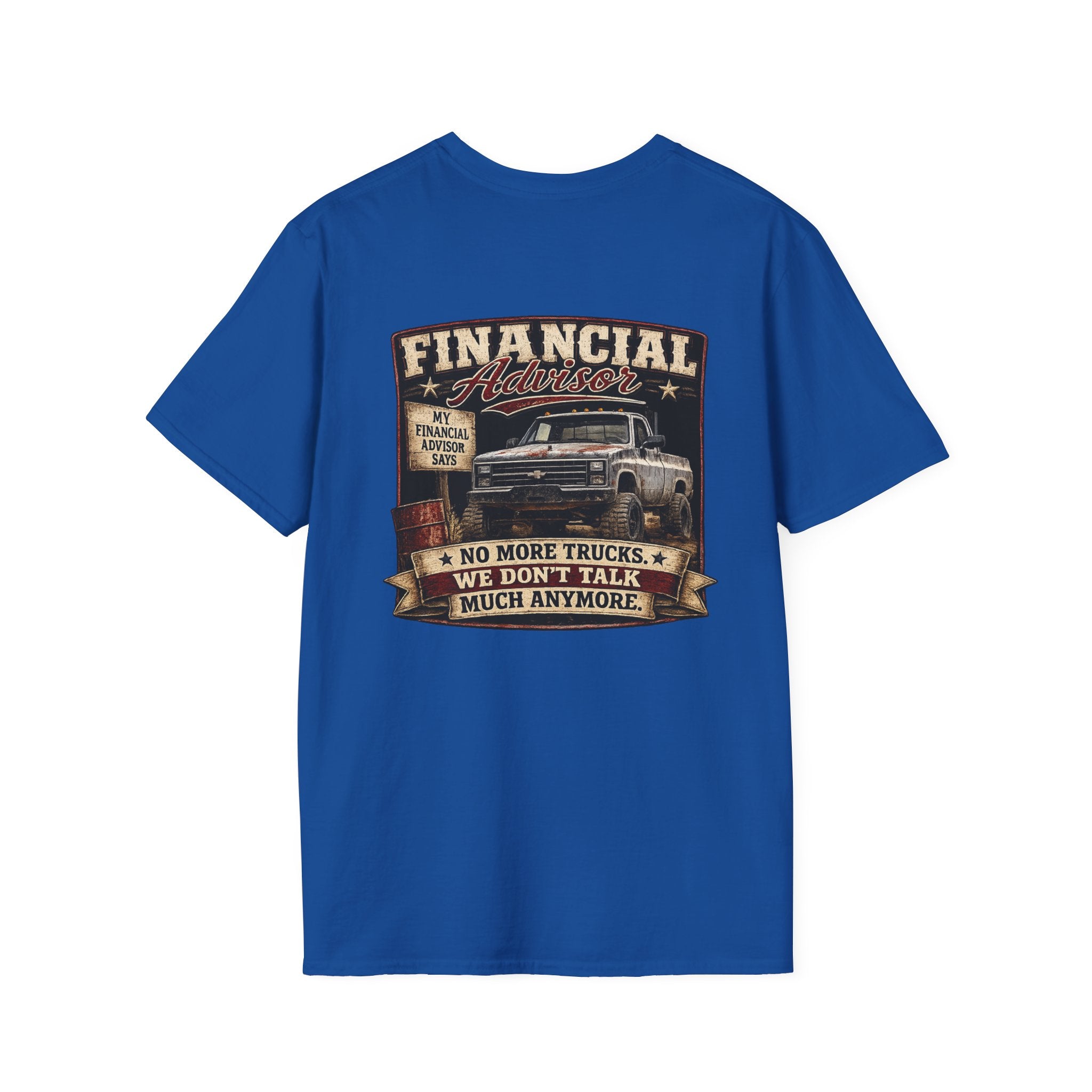Financial Adviser - Chevrolet K30 Vintage Truck T-Shirt – Retro Chevy K-30 Badge Chest Tee