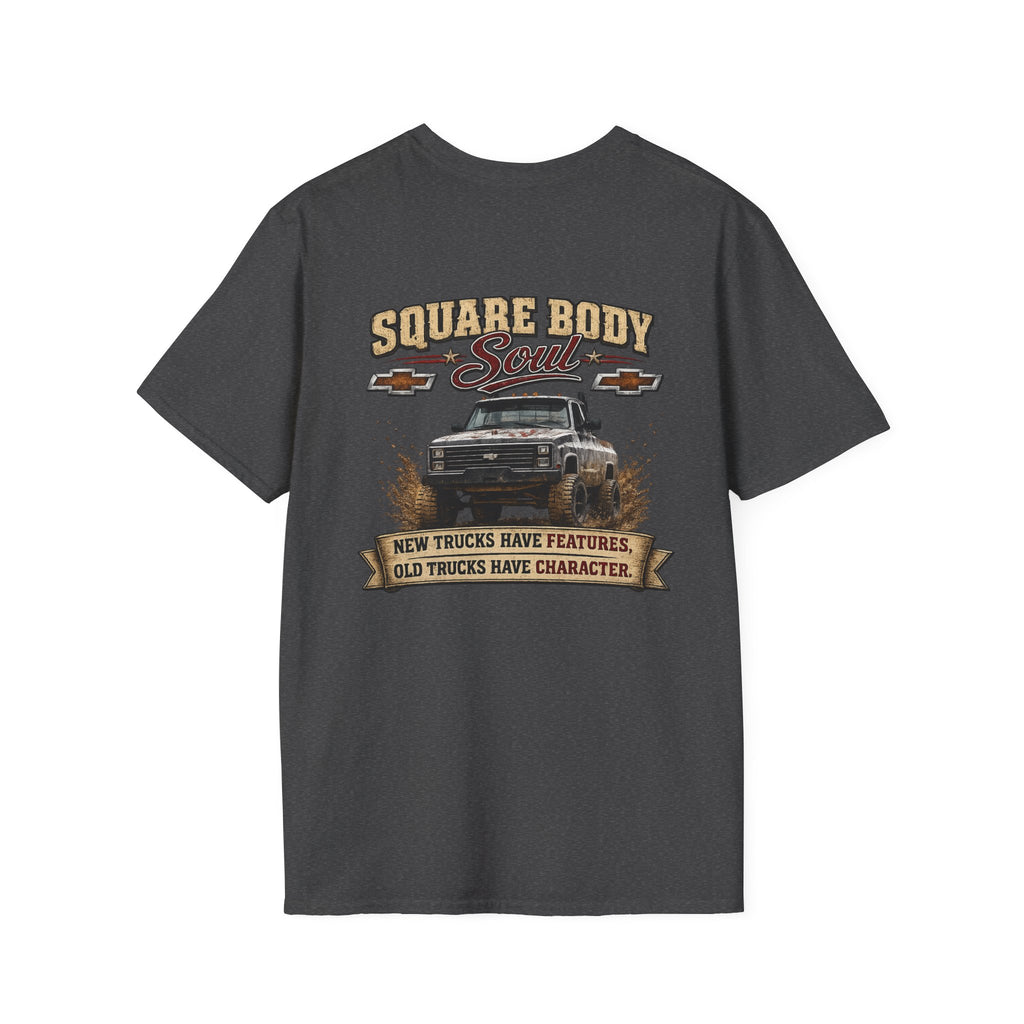 Square Body Soul - Chevrolet K30 Vintage Truck Pocket T‑Shirt