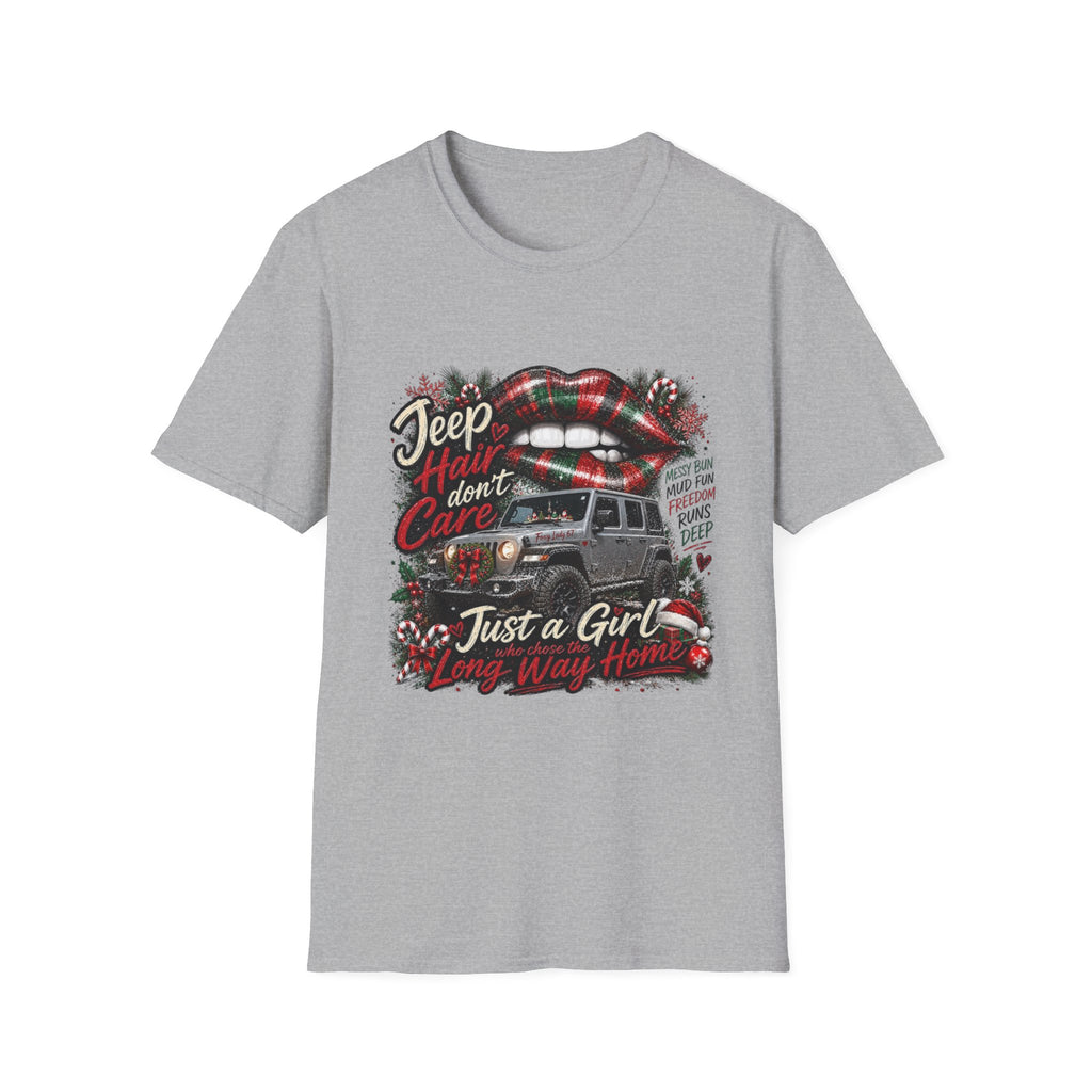 Jeep Hair Don’t Care T-Shirt — Women’s Jeep Lover Graphic Tee
