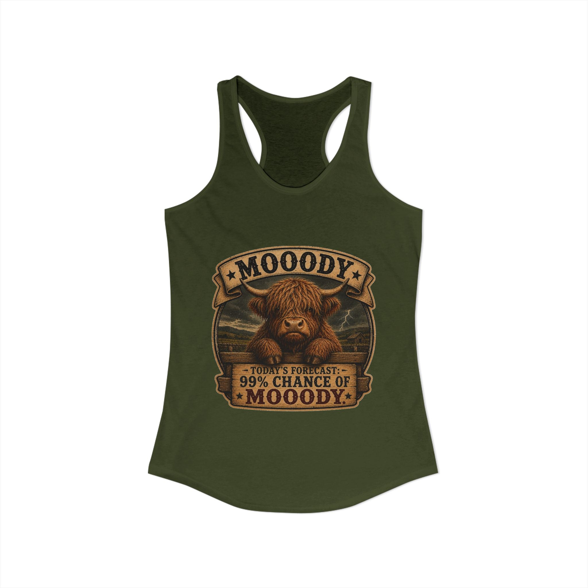 Mooody Highland Women's Ideal Racerback Tank