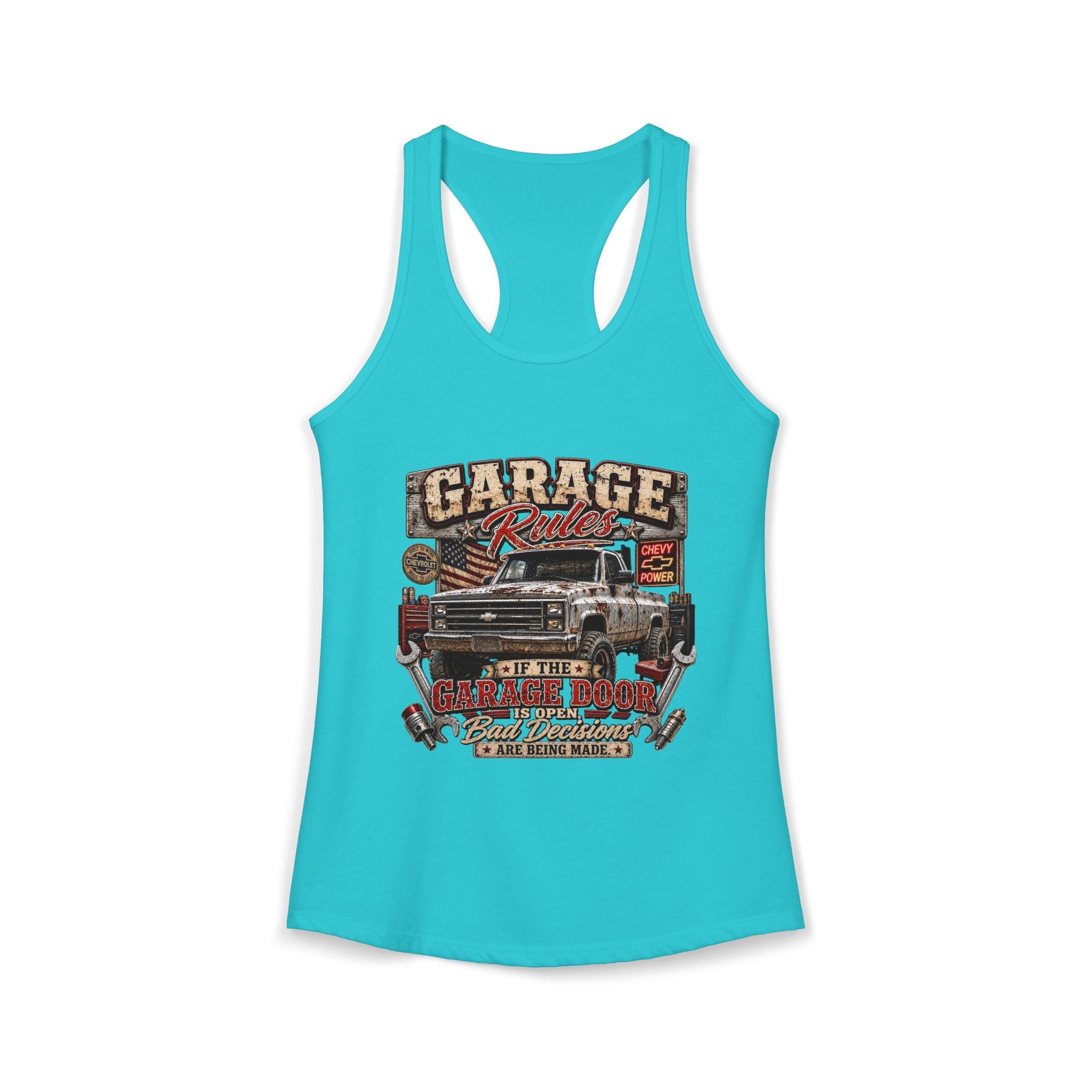Garage Rules Ideal Racerback Tank