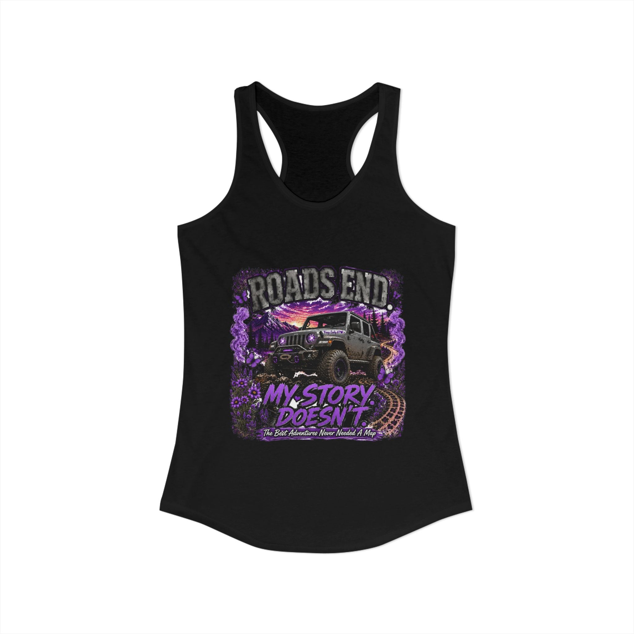 Roads End Jeep Women's Ideal Racerback Tank