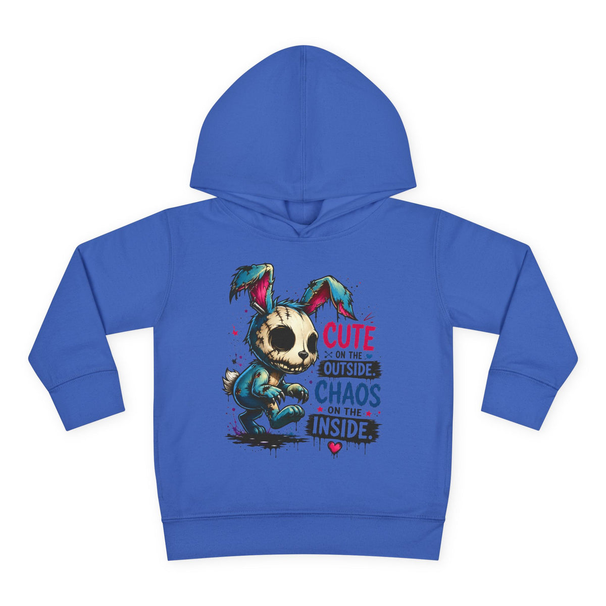 Cute on the outside Choas on the inside Toddler Pullover Fleece Hoodie