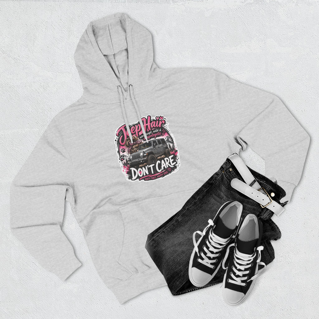 Jeep Hair Don't Care Three-Panel Fleece Hoodie