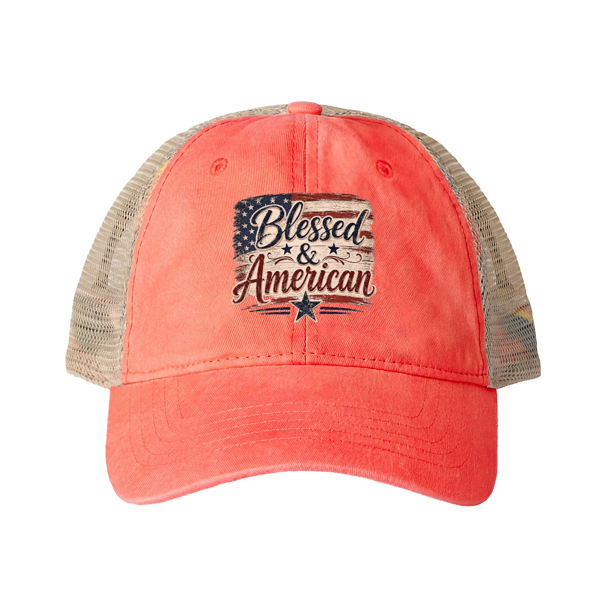 Women's Washed Mesh-Back Cap
