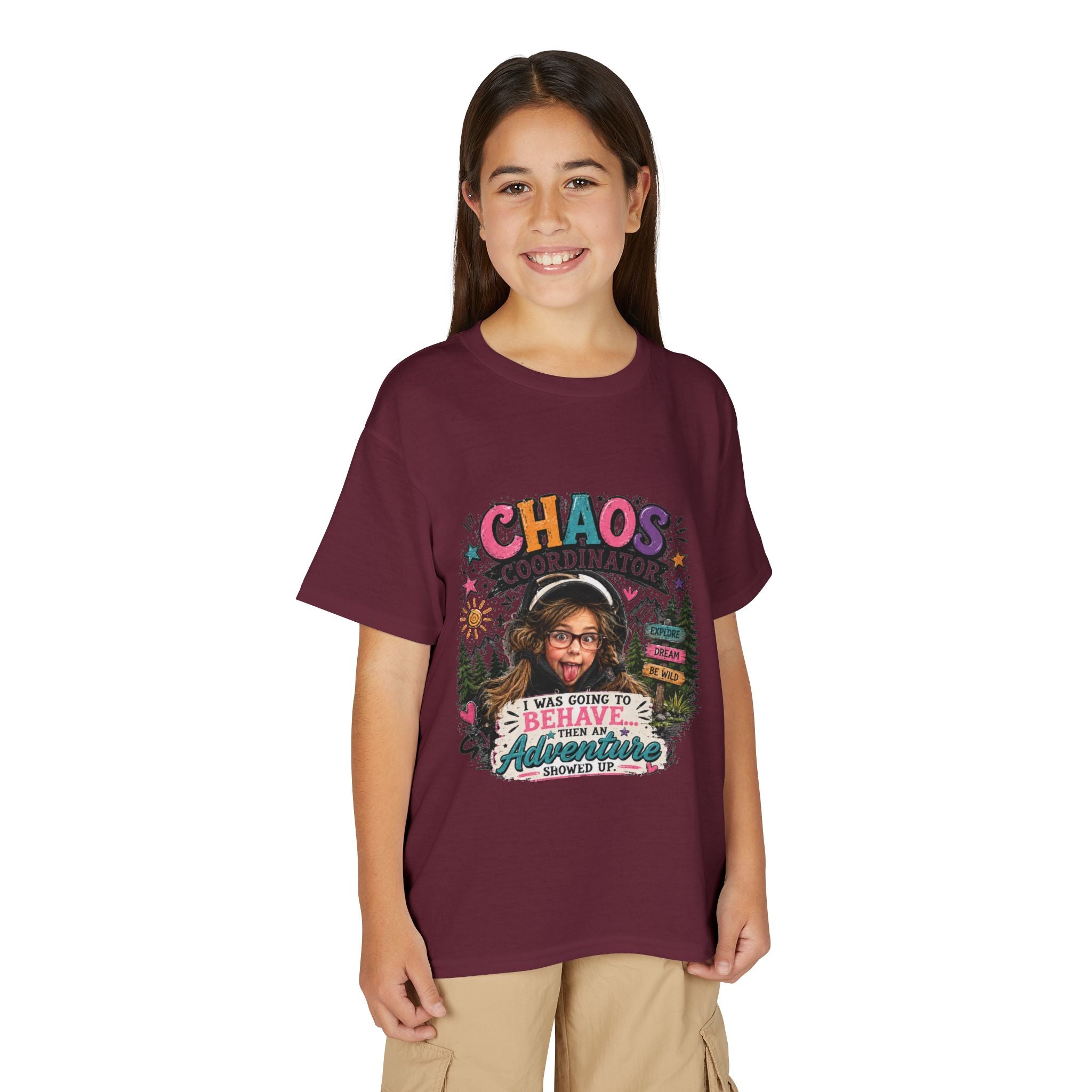 "Chaos Coordinator" Adventure Graphic Kids Tee - Youth T-Shirt -