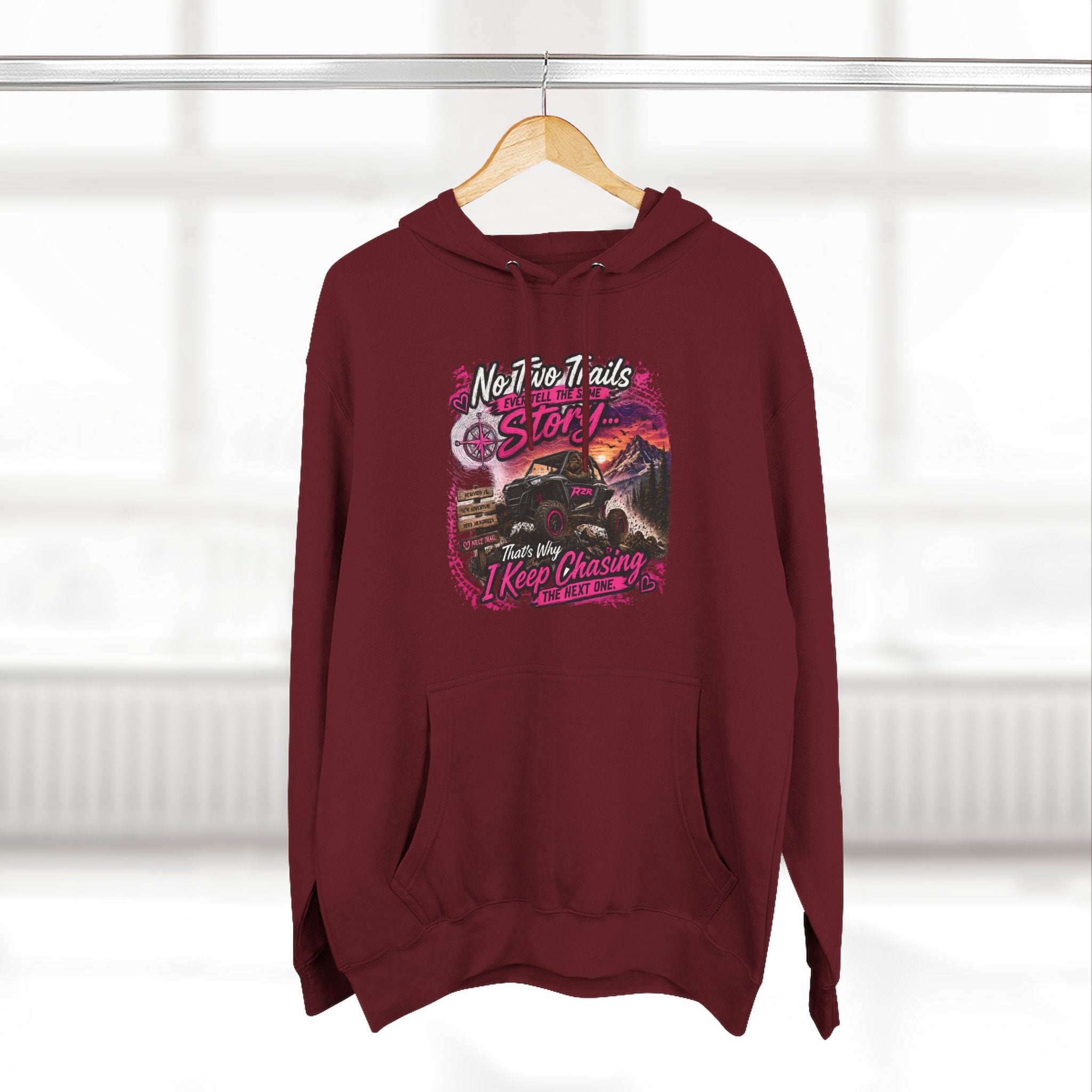 Vintage Desert Motorcycle Hoodie — "Nobody Rides Solo" Retro Biker Graphic