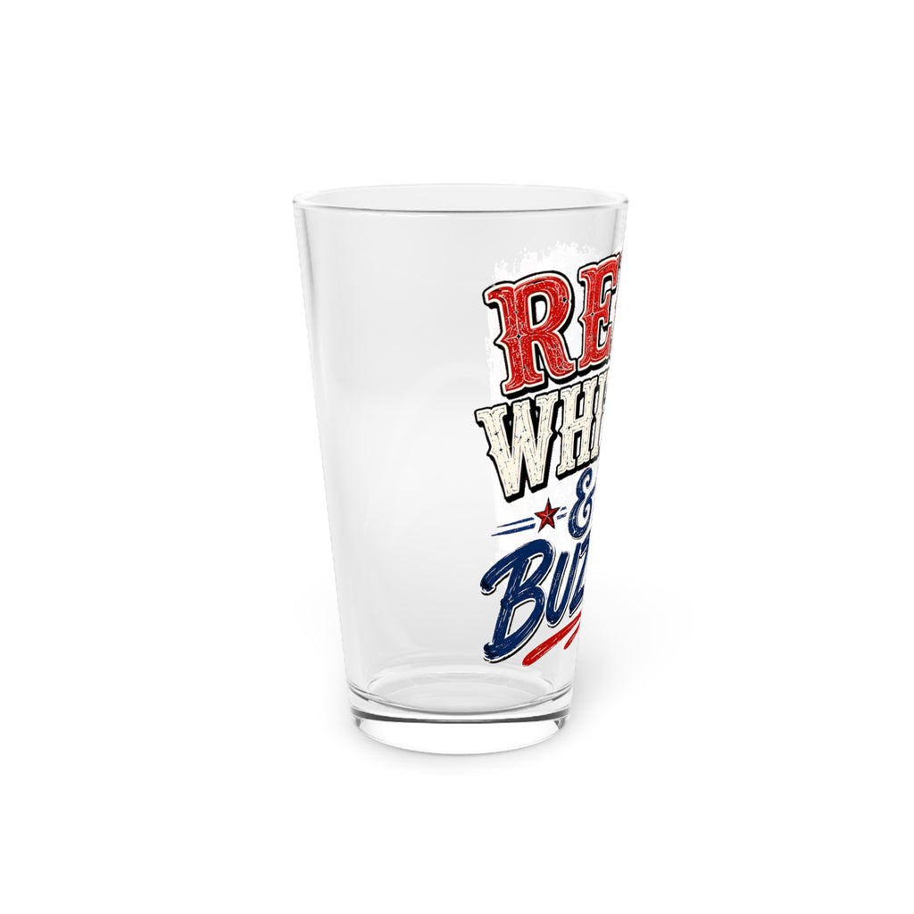 Red, White & Buzzed Pink 16oz Pint Glass