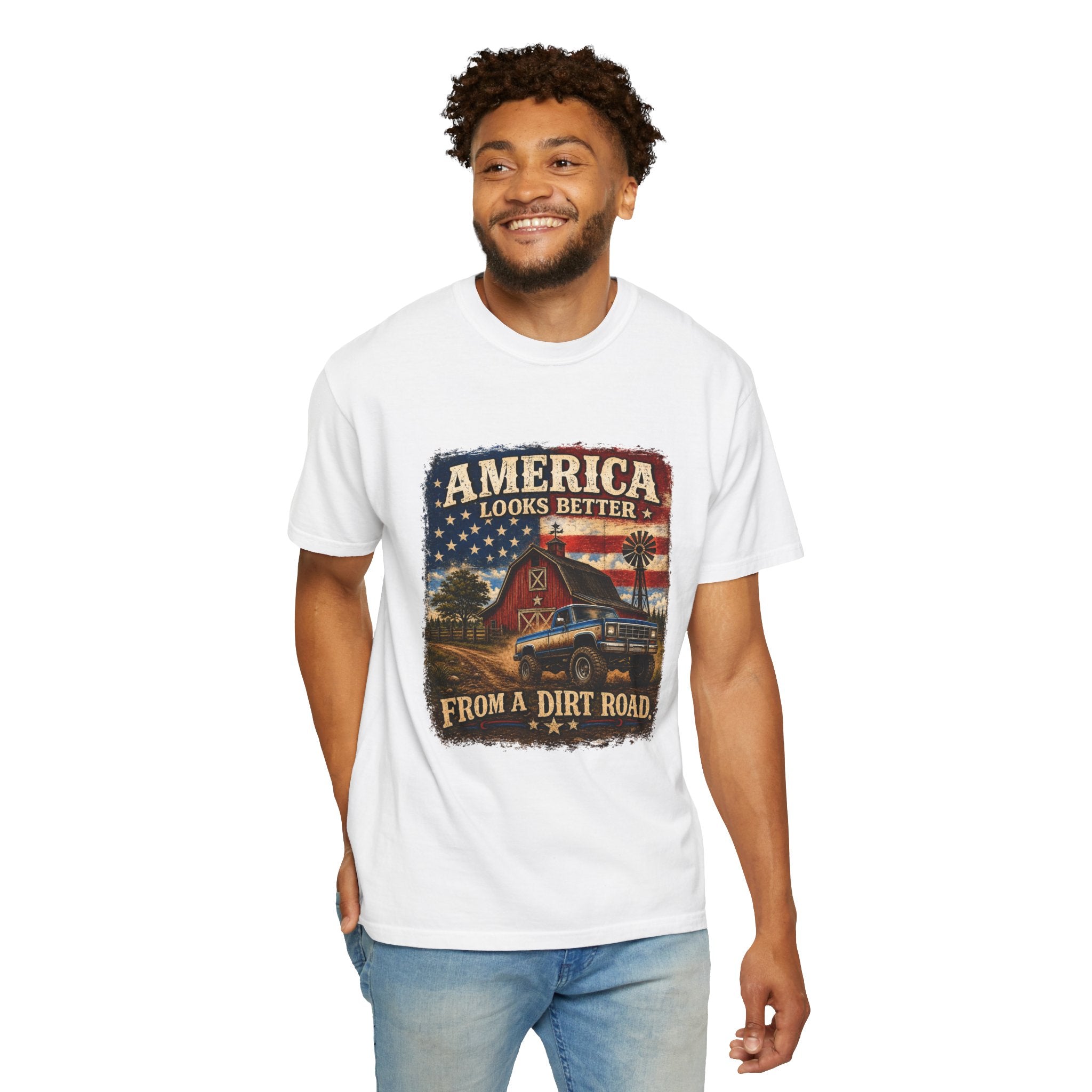 America Looks Better From a Dirt Road T-Shirt