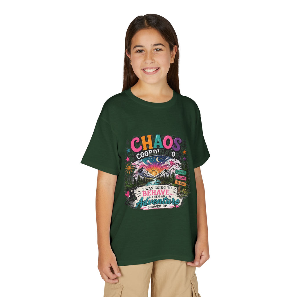 'Chaos Coordinator' Adventure Graphic Tee (Was Going to Behave, Then an Adventure Showed Up) — Youth T-Shirt