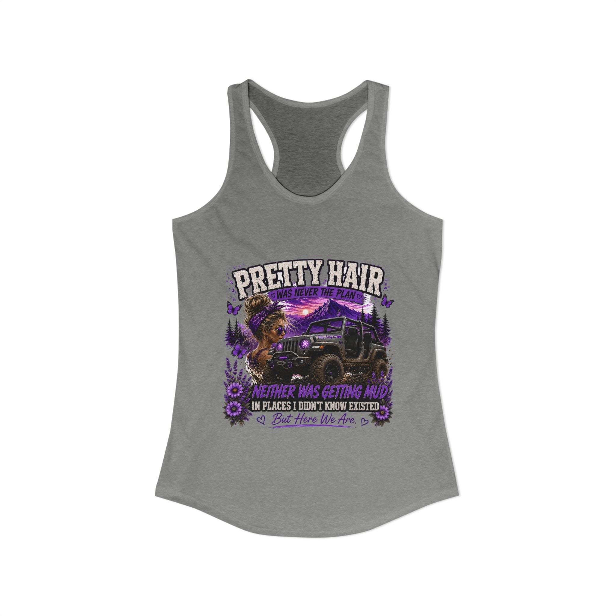 Pretty Hair Jeep Women's Ideal Racerback Tank
