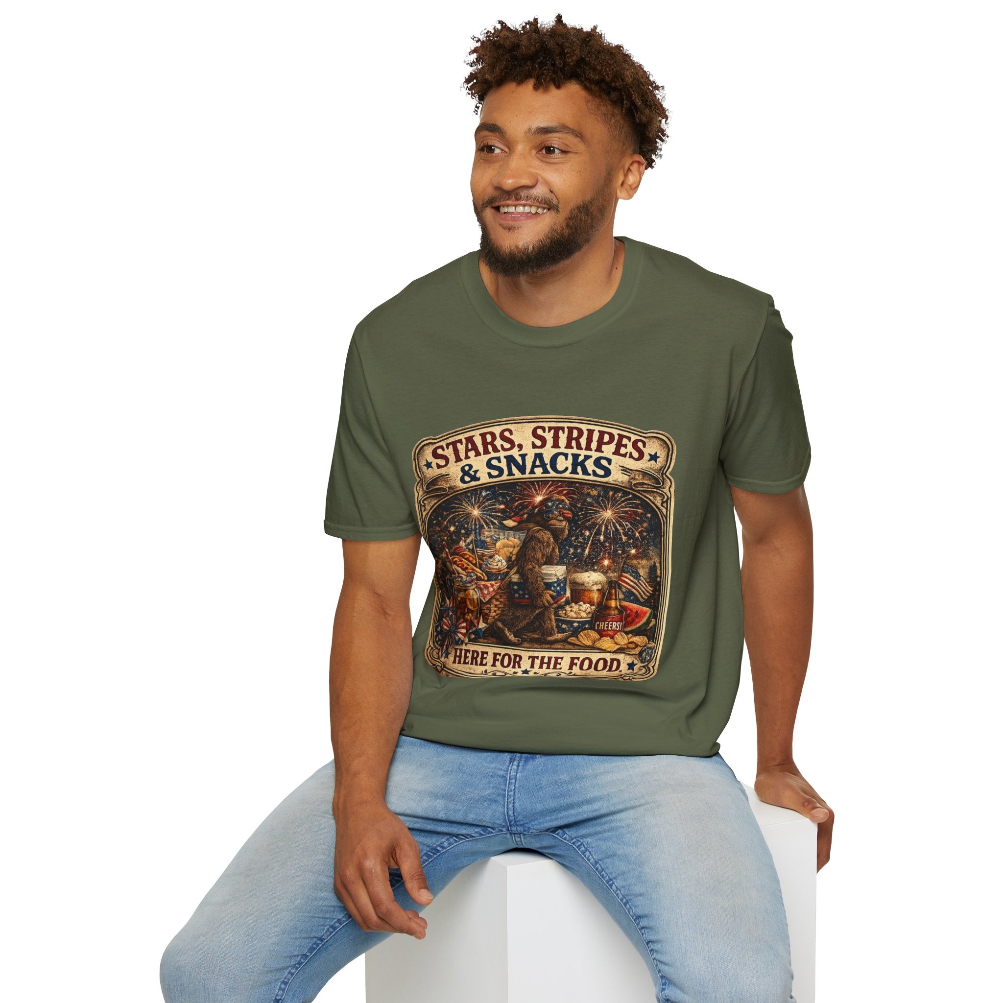 Patriotic 'Stars, Stripes & Snacks' T-Shirt