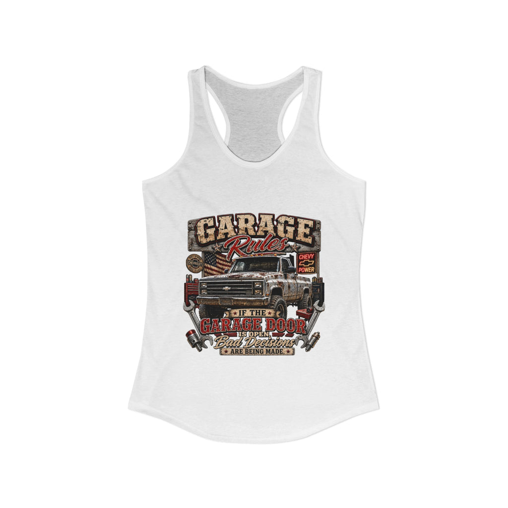 Garage Rules Ideal Racerback Tank