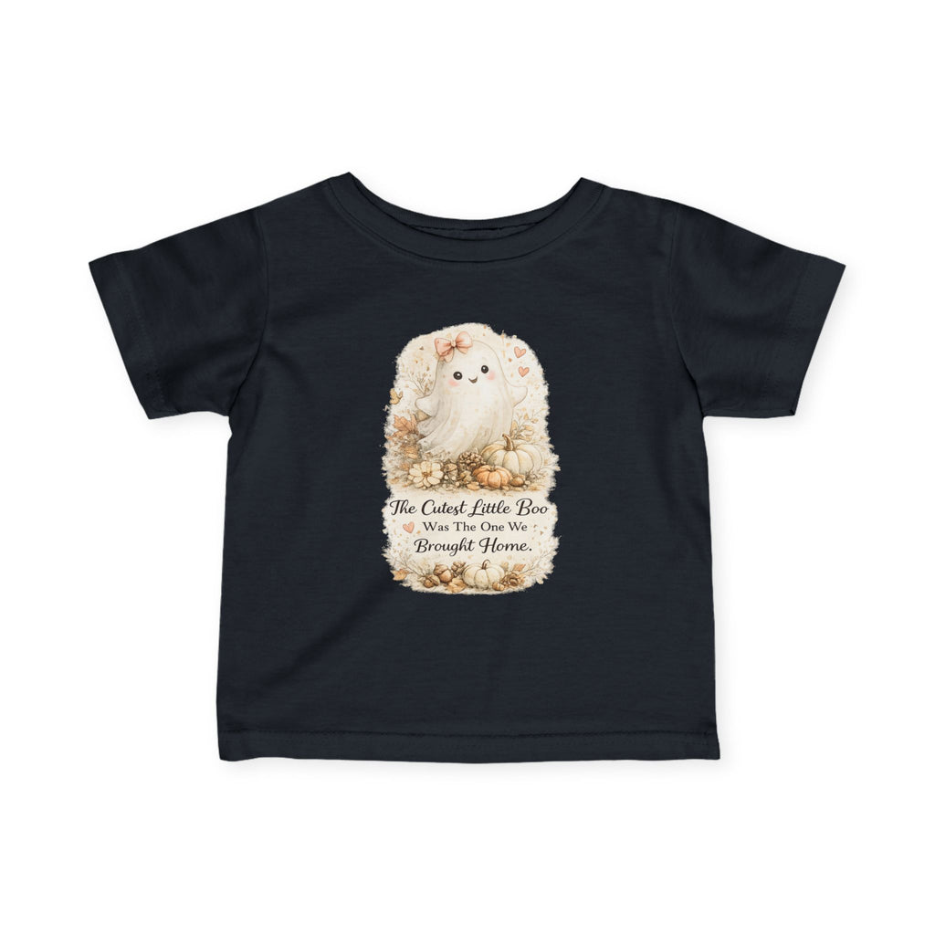 Cute Fluffy Puppy "The Cutest Little Poo Was The One We Brought Home" Baby Shirt — Infant Tee