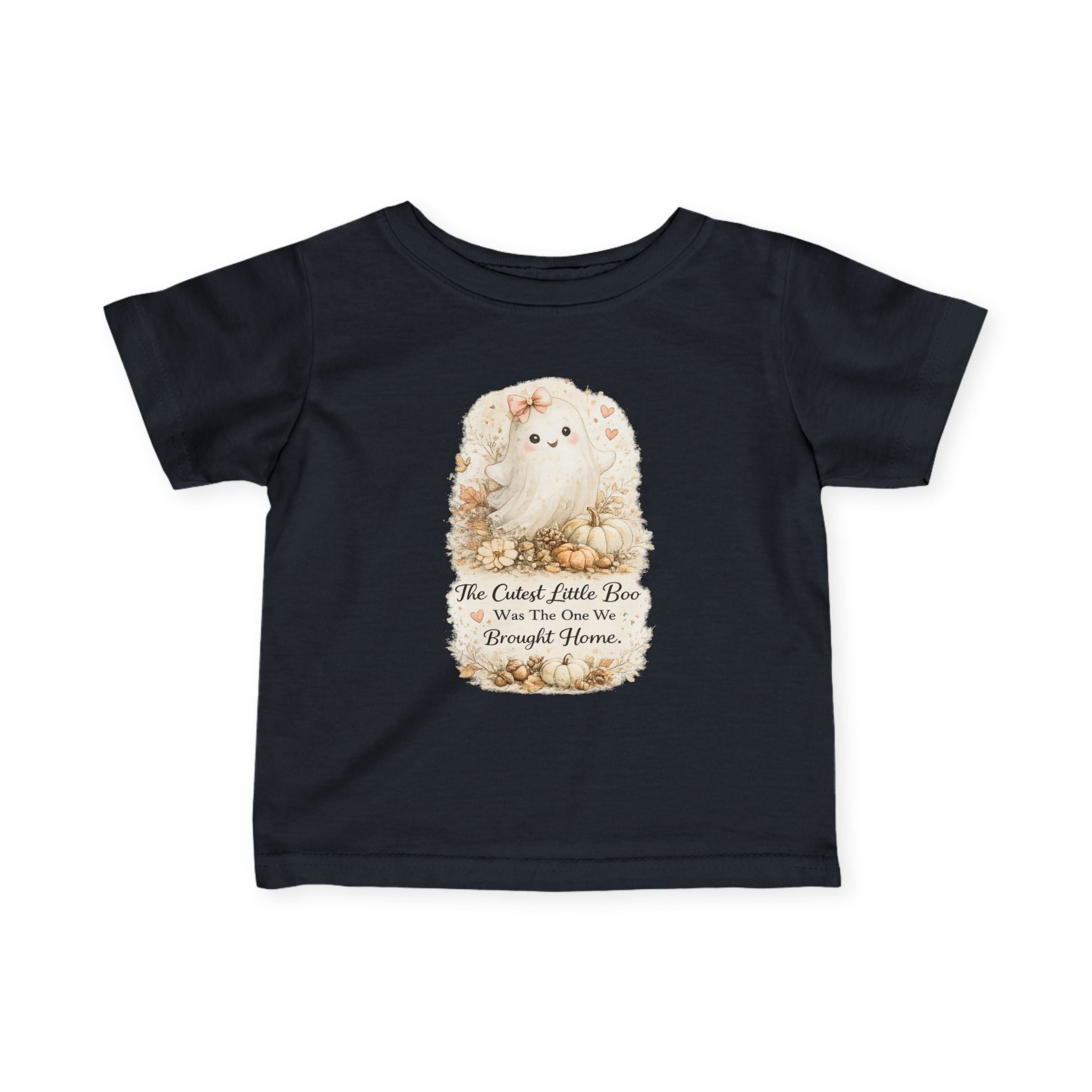 Cute Fluffy Puppy "The Cutest Little Poo Was The One We Brought Home" Baby Shirt — Infant Tee