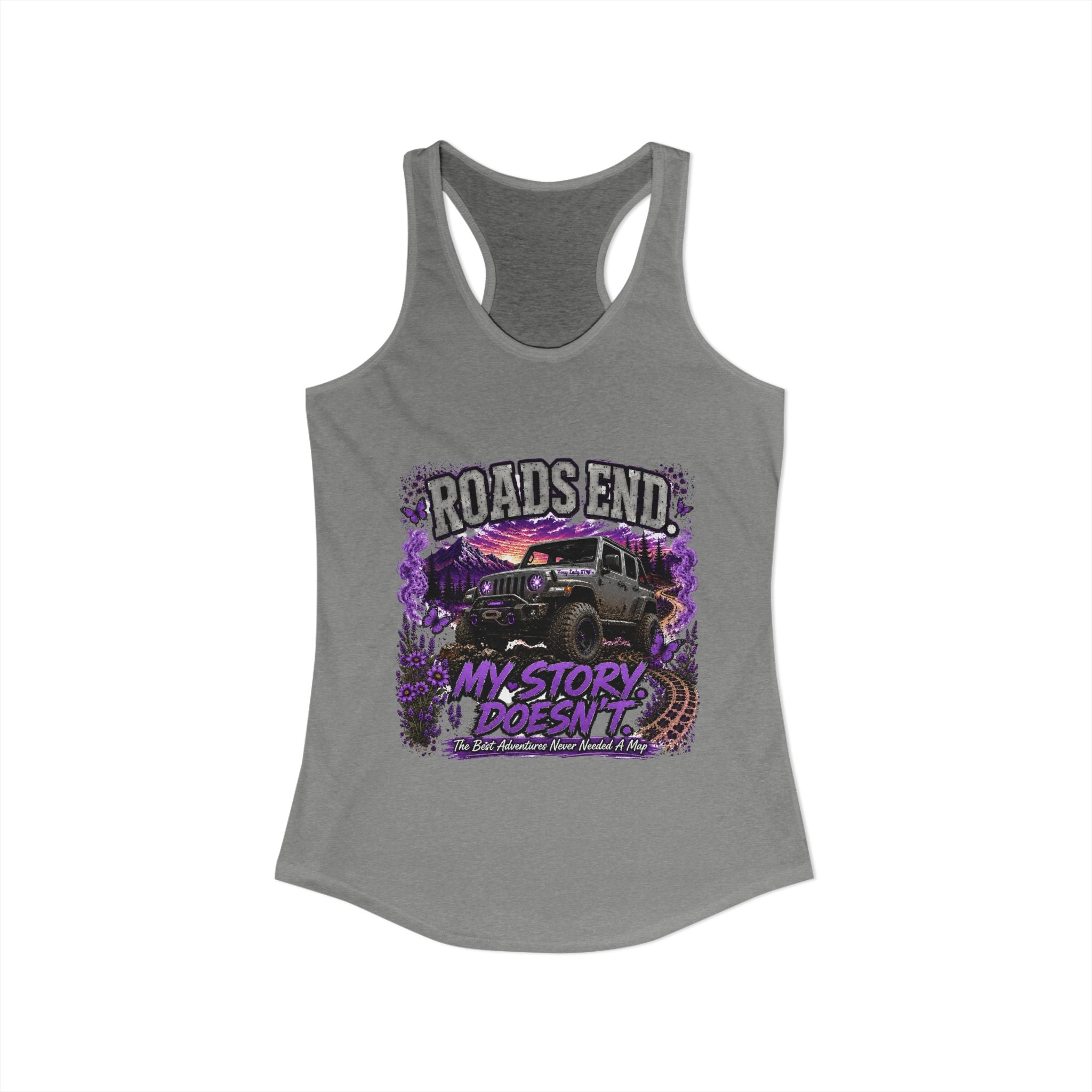 Roads End Jeep Women's Ideal Racerback Tank