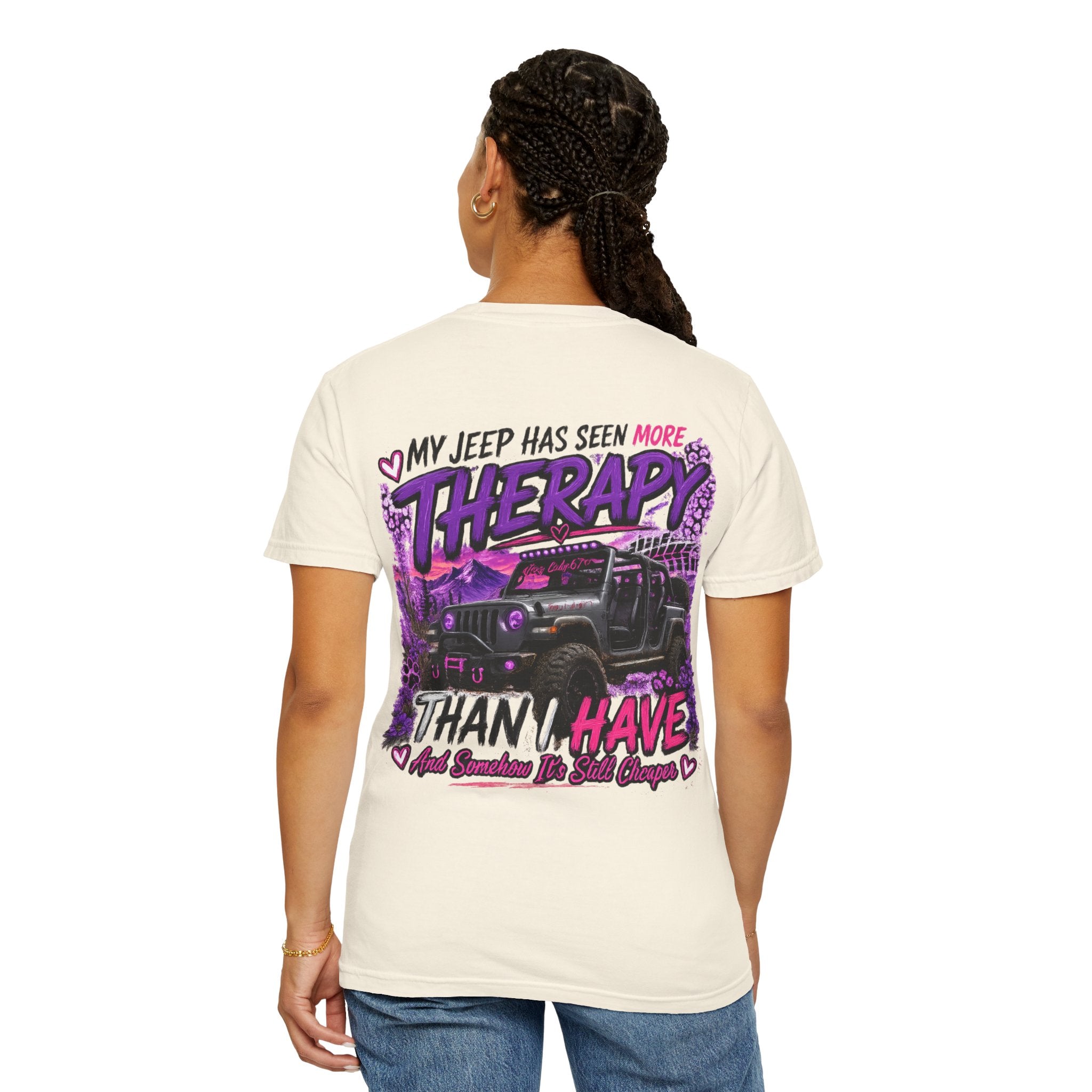 Jeep Therapy T‑Shirt — My Jeep Has Seen More Therapy Than I Have Graphic Tee