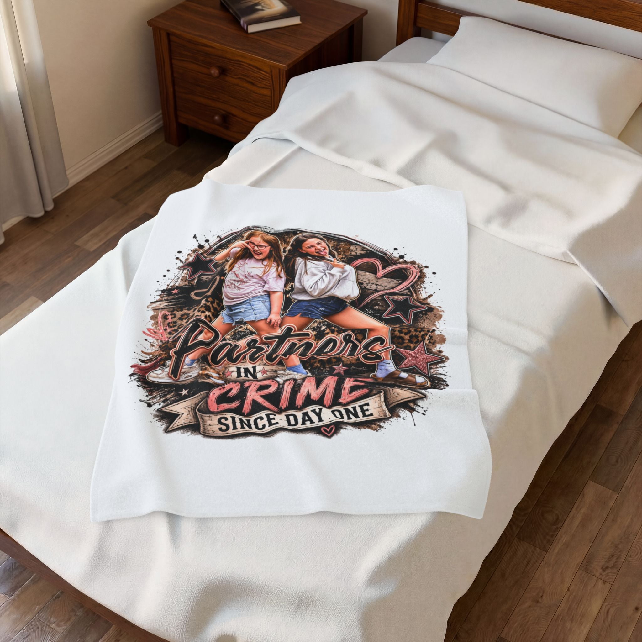 Partners In Crime Velveteen Plush Blanket