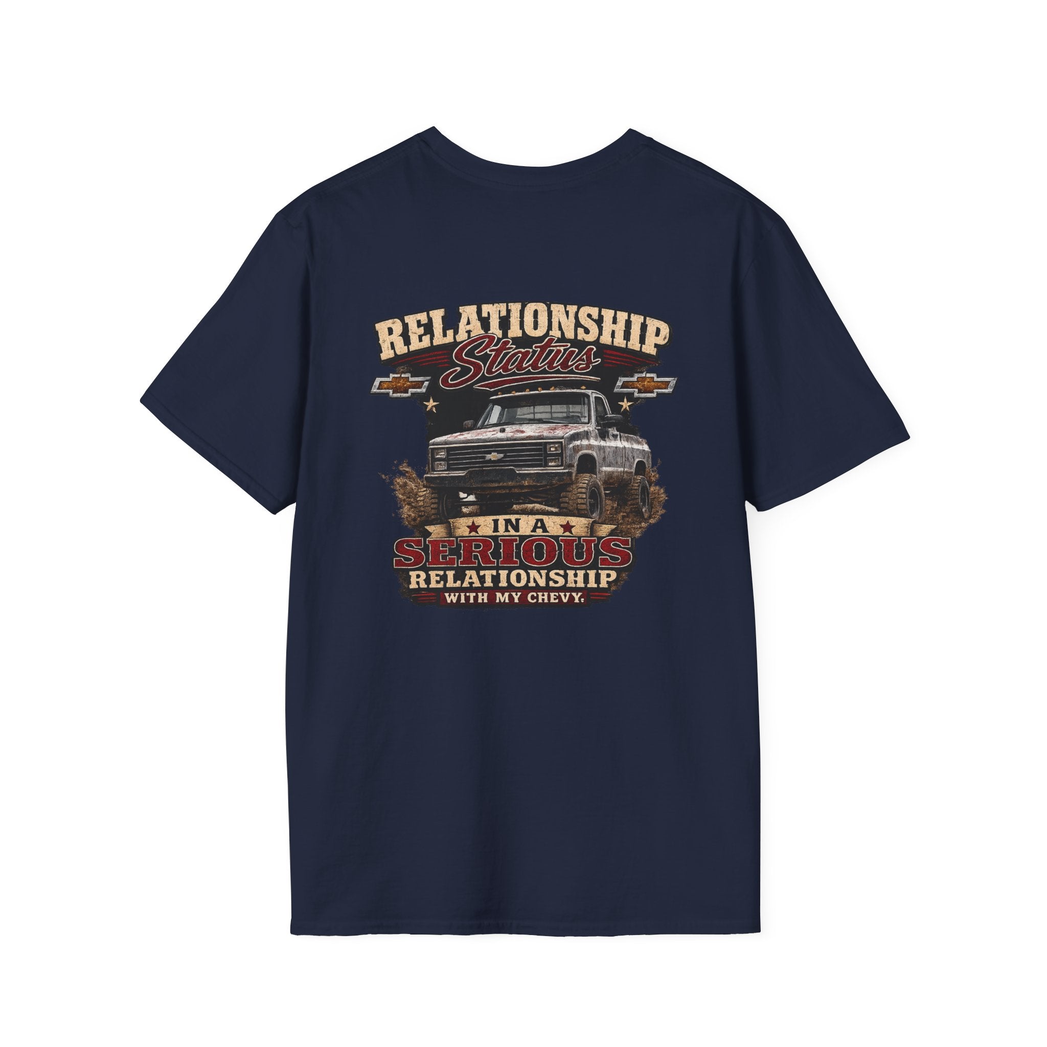 Relationship Status - Chevrolet K30 Vintage Truck Pocket T-Shirt