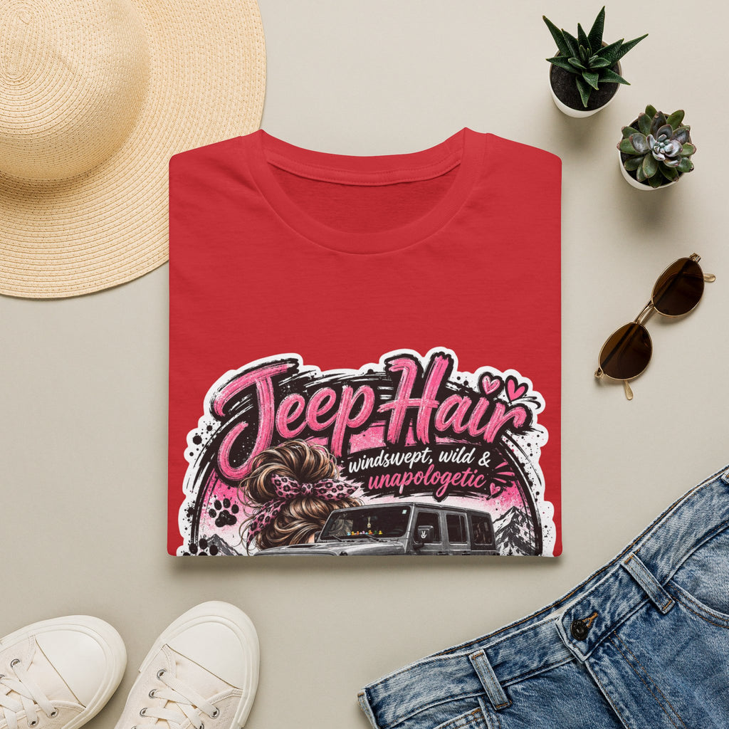 Jeep Hair Don't Care (Pink) Unisex Softstyle T-Shirt