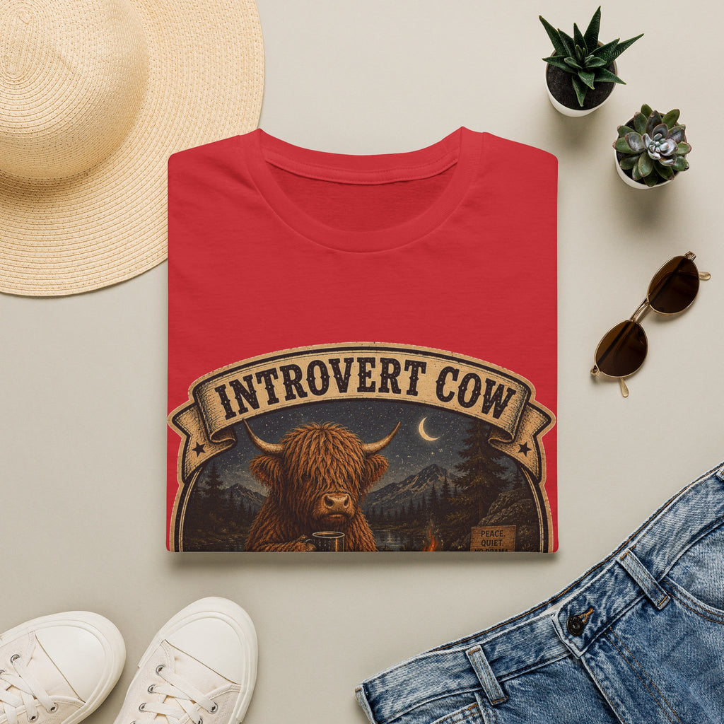 Inrovert Highland Cow Unisex Softstyle T-Shirt