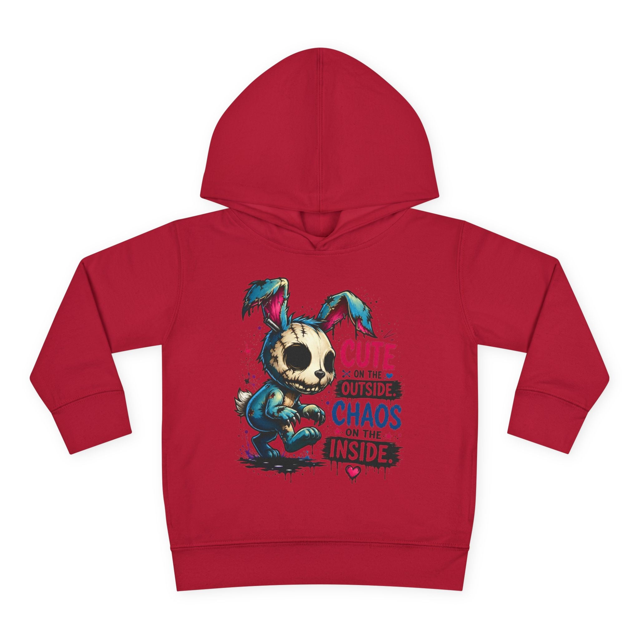 Cute on the outside Choas on the inside Toddler Pullover Fleece Hoodie