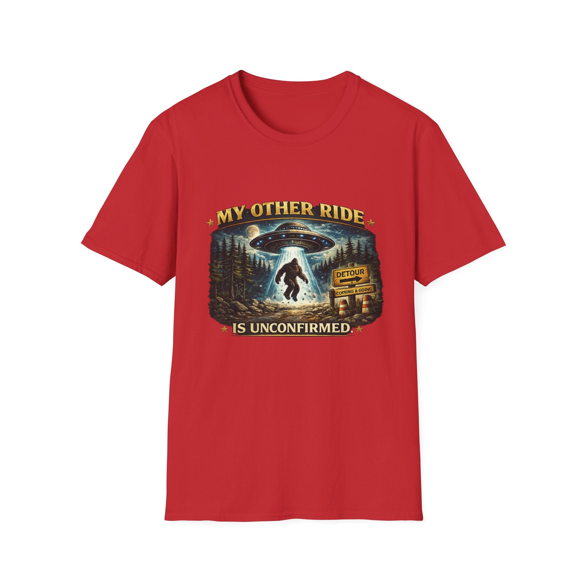 UFO Tee — "My Other Ride is Unconfirmed" Alien Abduction T-Shirt