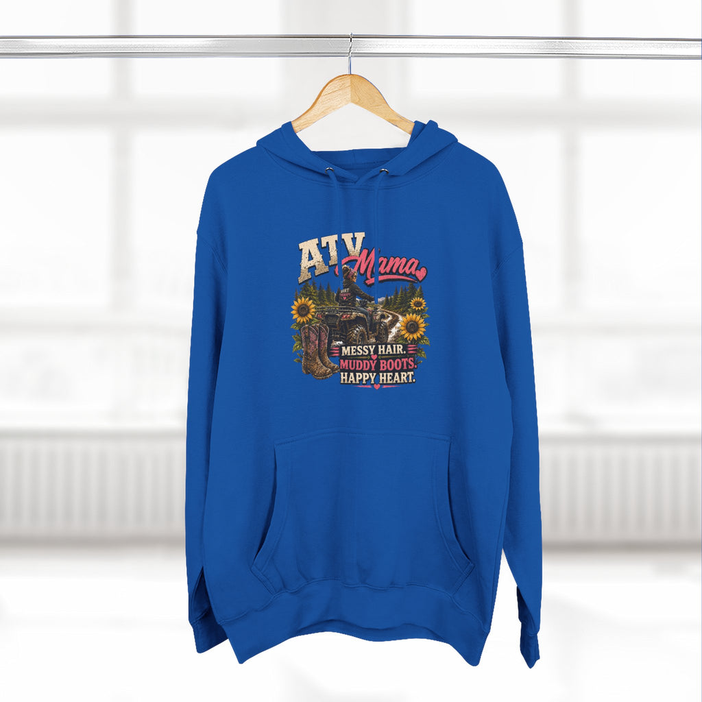 Mama Farm Hoodie — Messy Hair, Muddy Boots Graphic Sweatshirt