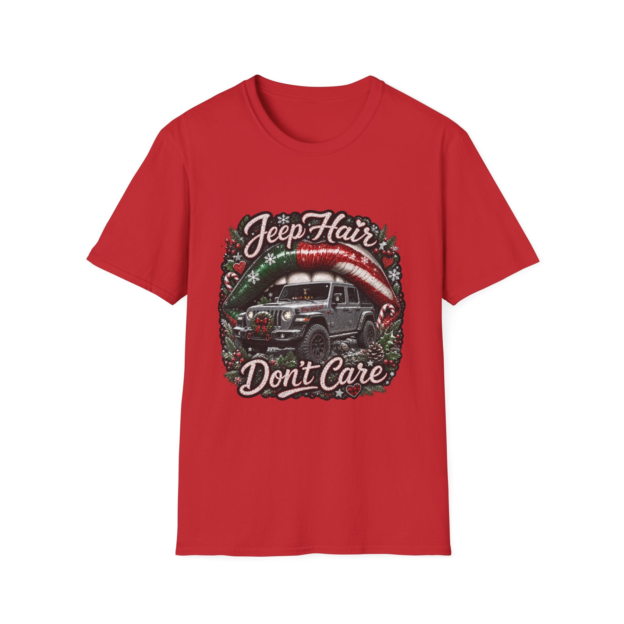 Jeep Hair Don't Care T-Shirt — Holiday Jeep Lover Graphic Tee