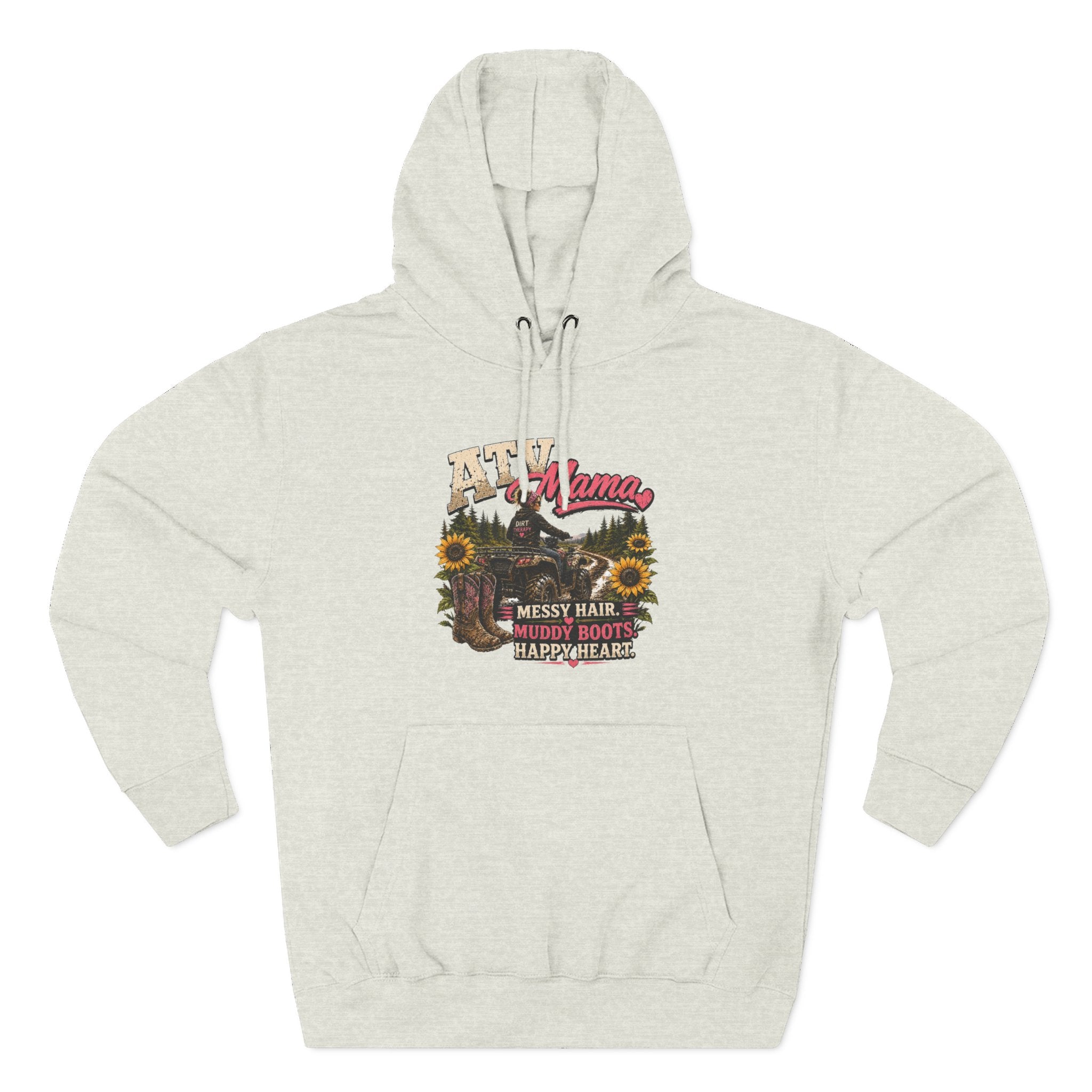 Mama Farm Hoodie — Messy Hair, Muddy Boots Graphic Sweatshirt