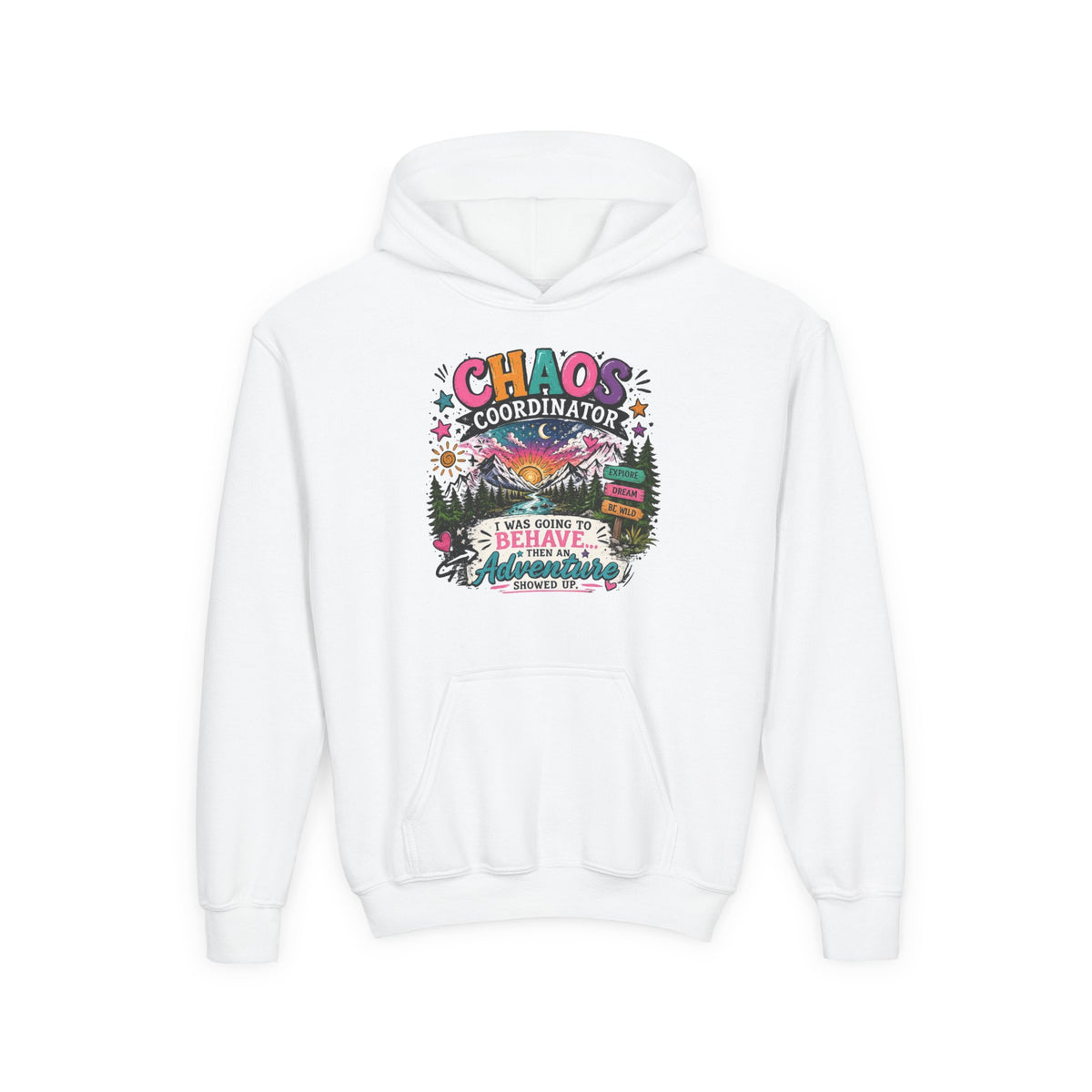 Chaos Coordinator Youth Heavy Blend Hooded Sweatshirt