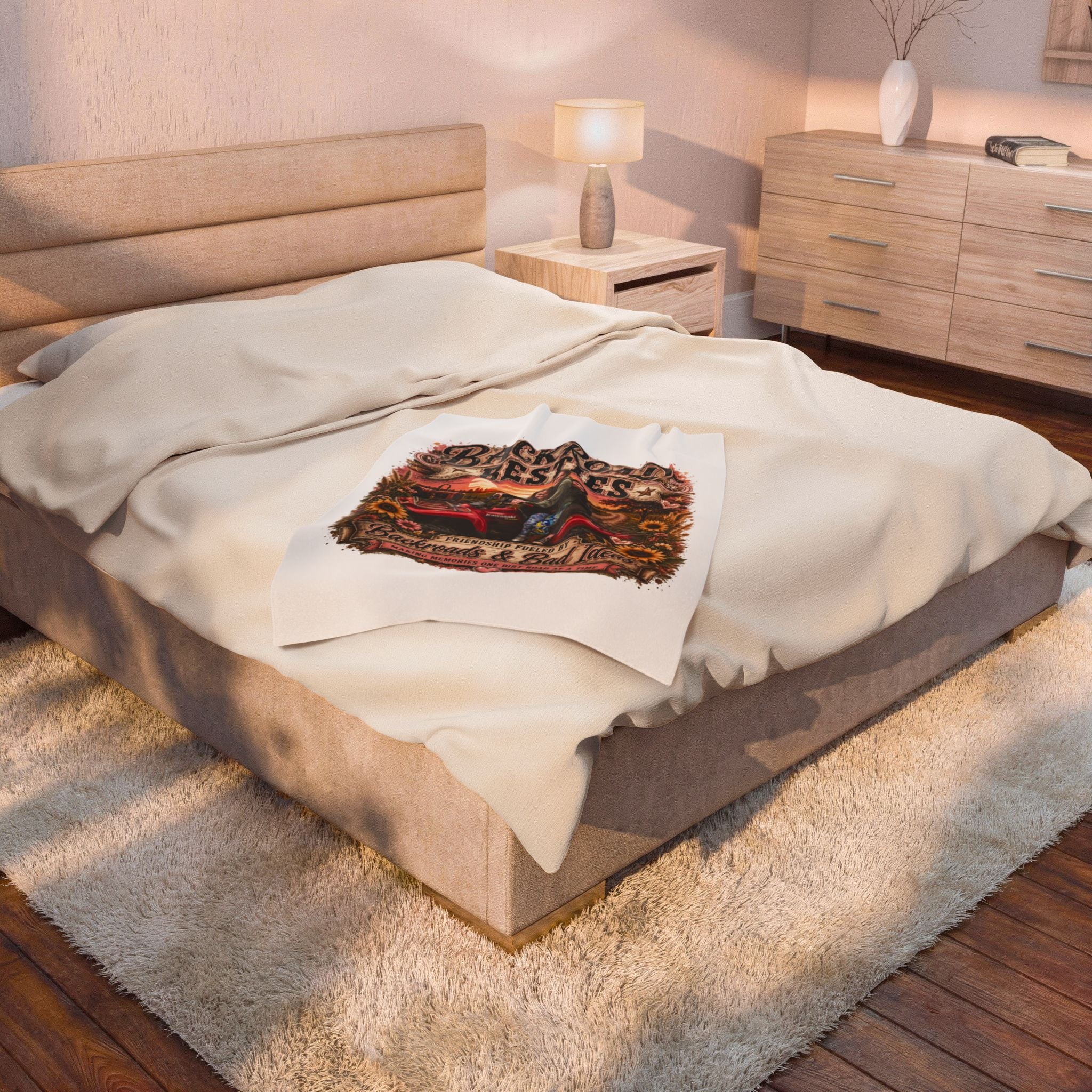 Backroad Besties Velveteen Plush Blanket