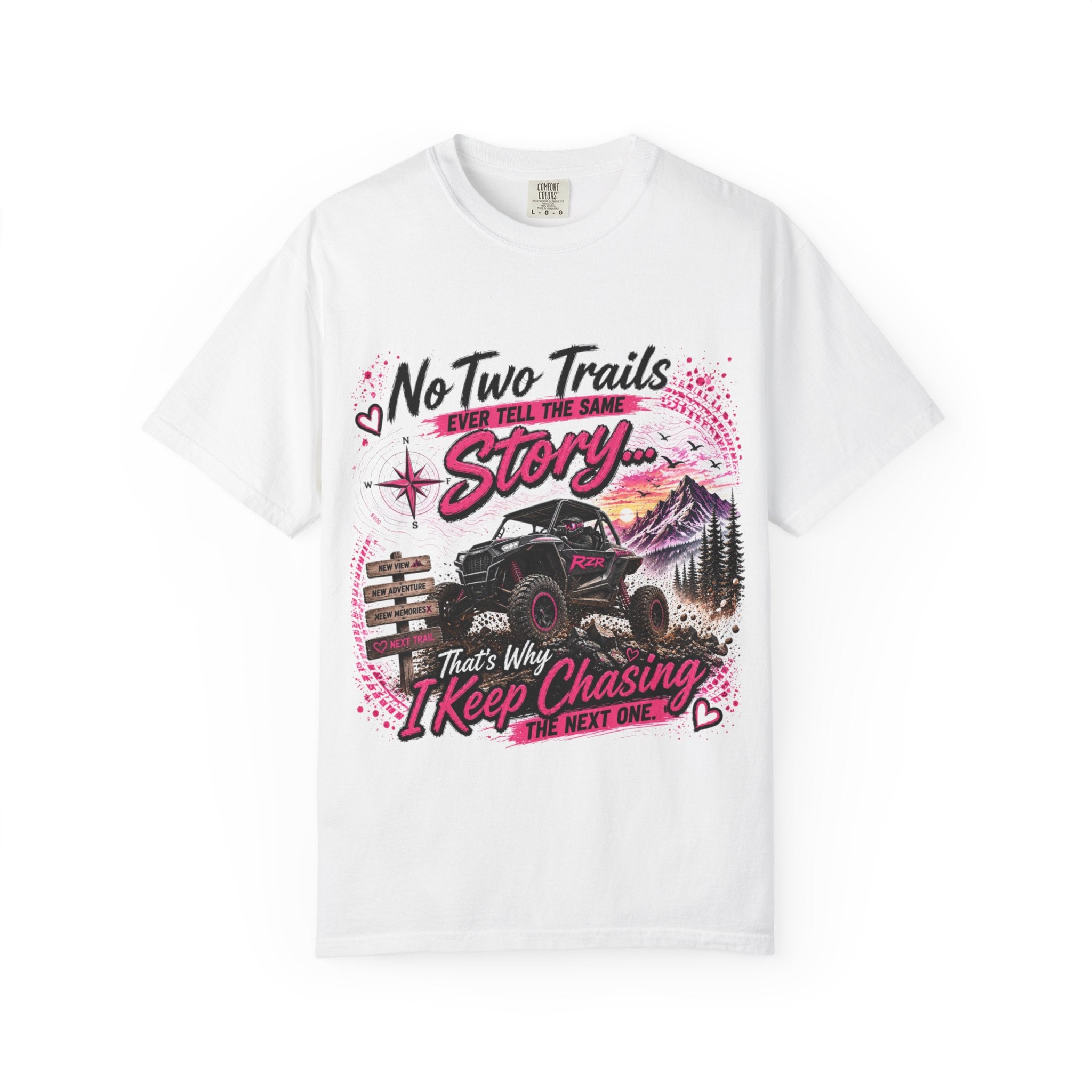 Off-Road Truck T-Shirt — "No Two Trails Ever Tell the Same Story" Adventure Tee