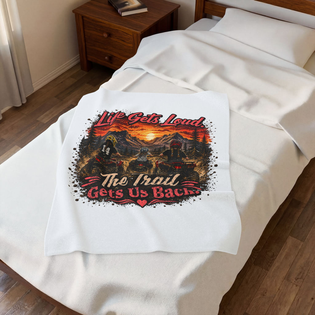 Lets Get Loud Velveteen Plush Blanket