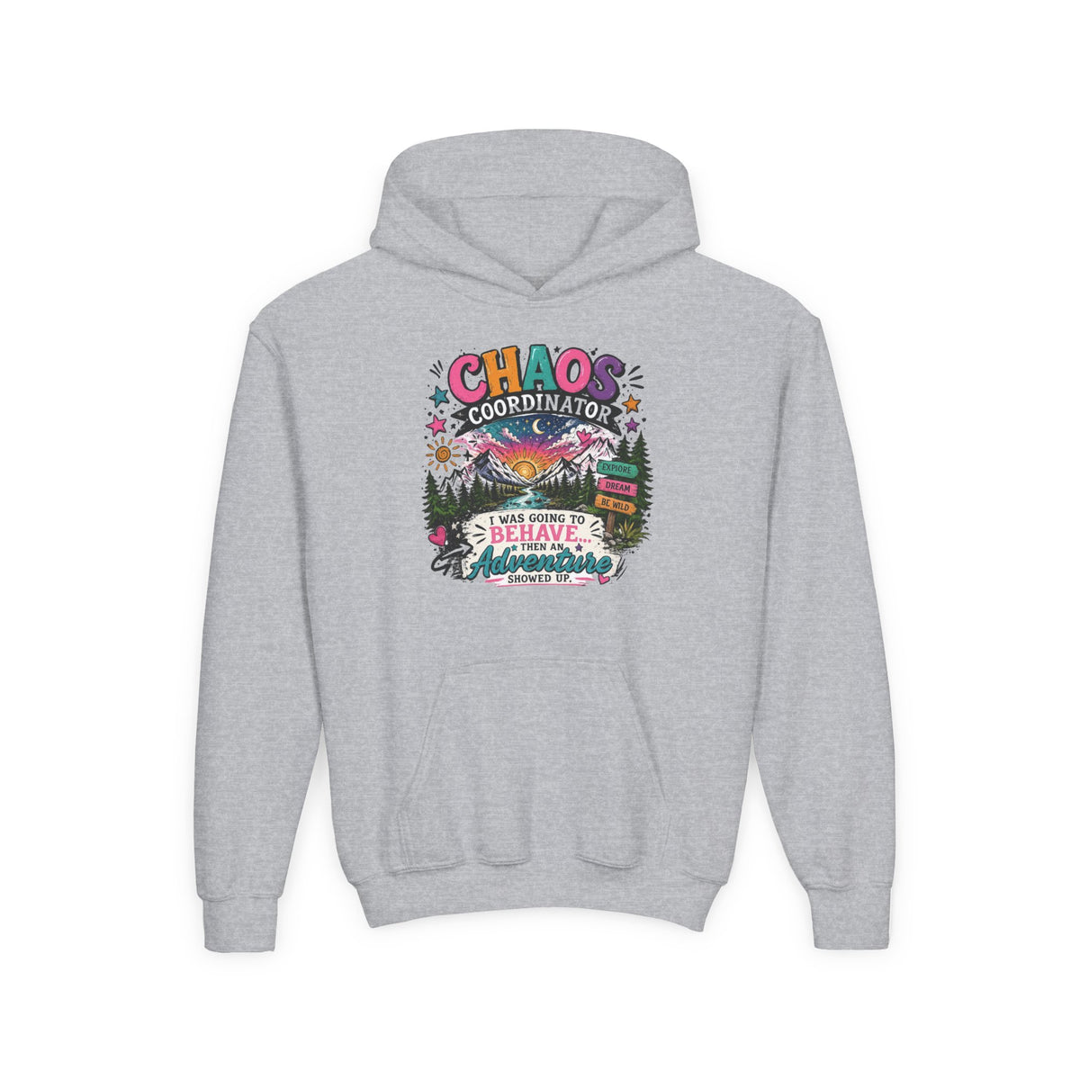 Chaos Coordinator Youth Heavy Blend Hooded Sweatshirt