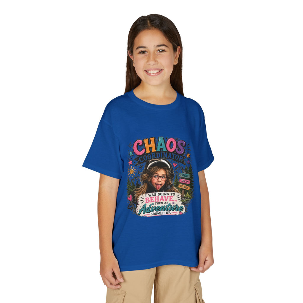 "Chaos Coordinator" Adventure Graphic Kids Tee - Youth T-Shirt -