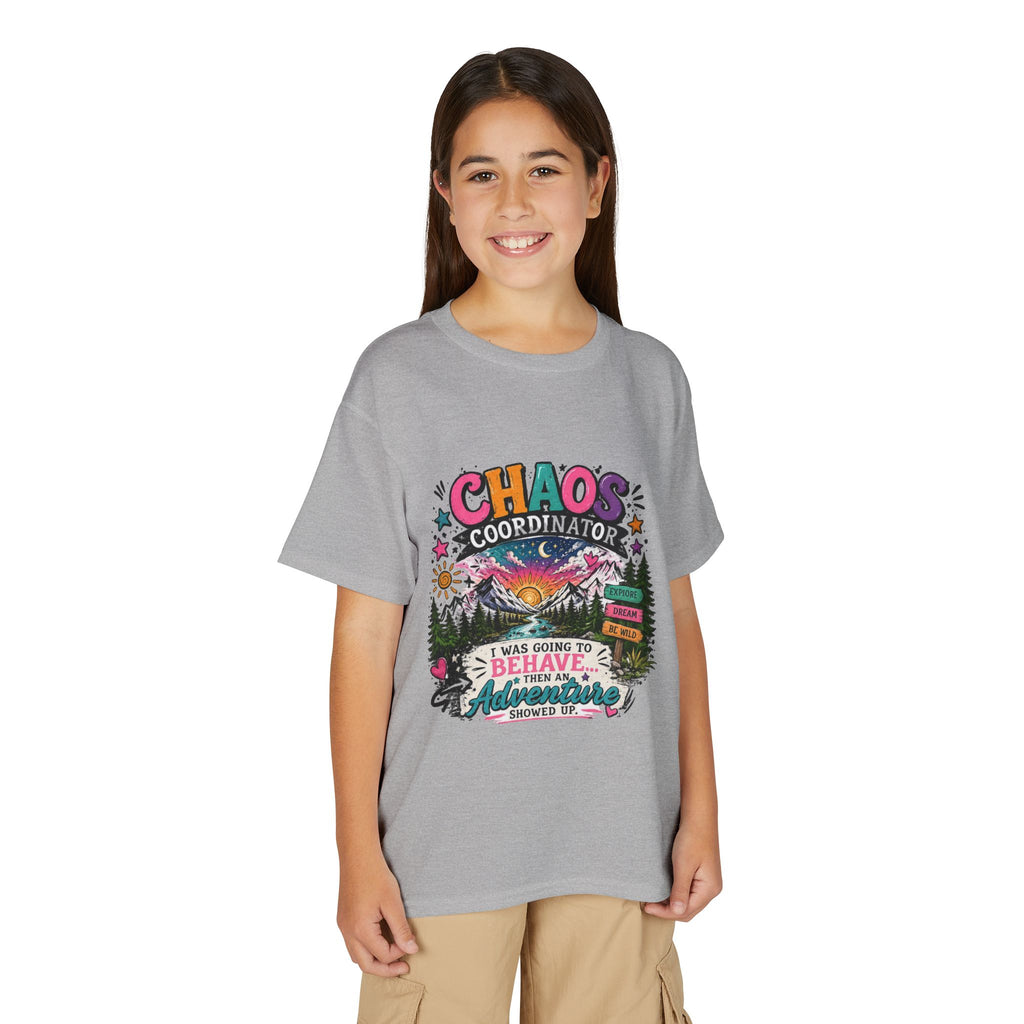 'Chaos Coordinator' Adventure Graphic Tee (Was Going to Behave, Then an Adventure Showed Up) — Youth T-Shirt