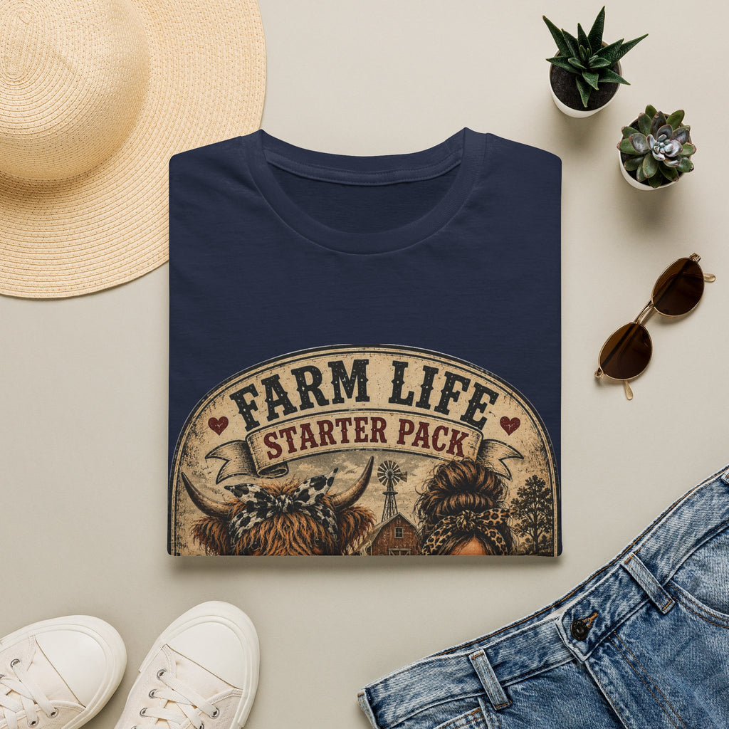 Farm Life Highland Cow Unisex Softstyle T-Shirt