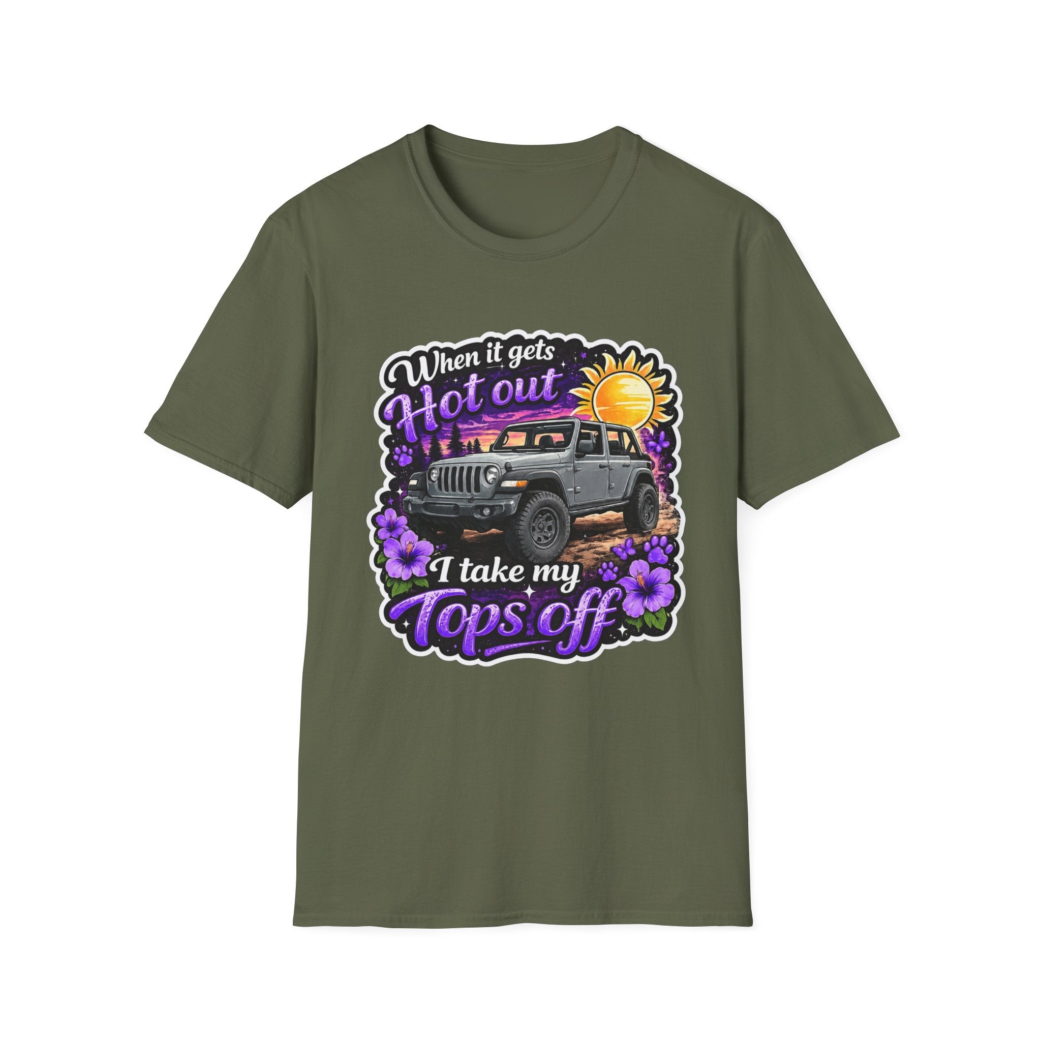When It Gets Hot (Purple) Unisex Softstyle T-Shirt