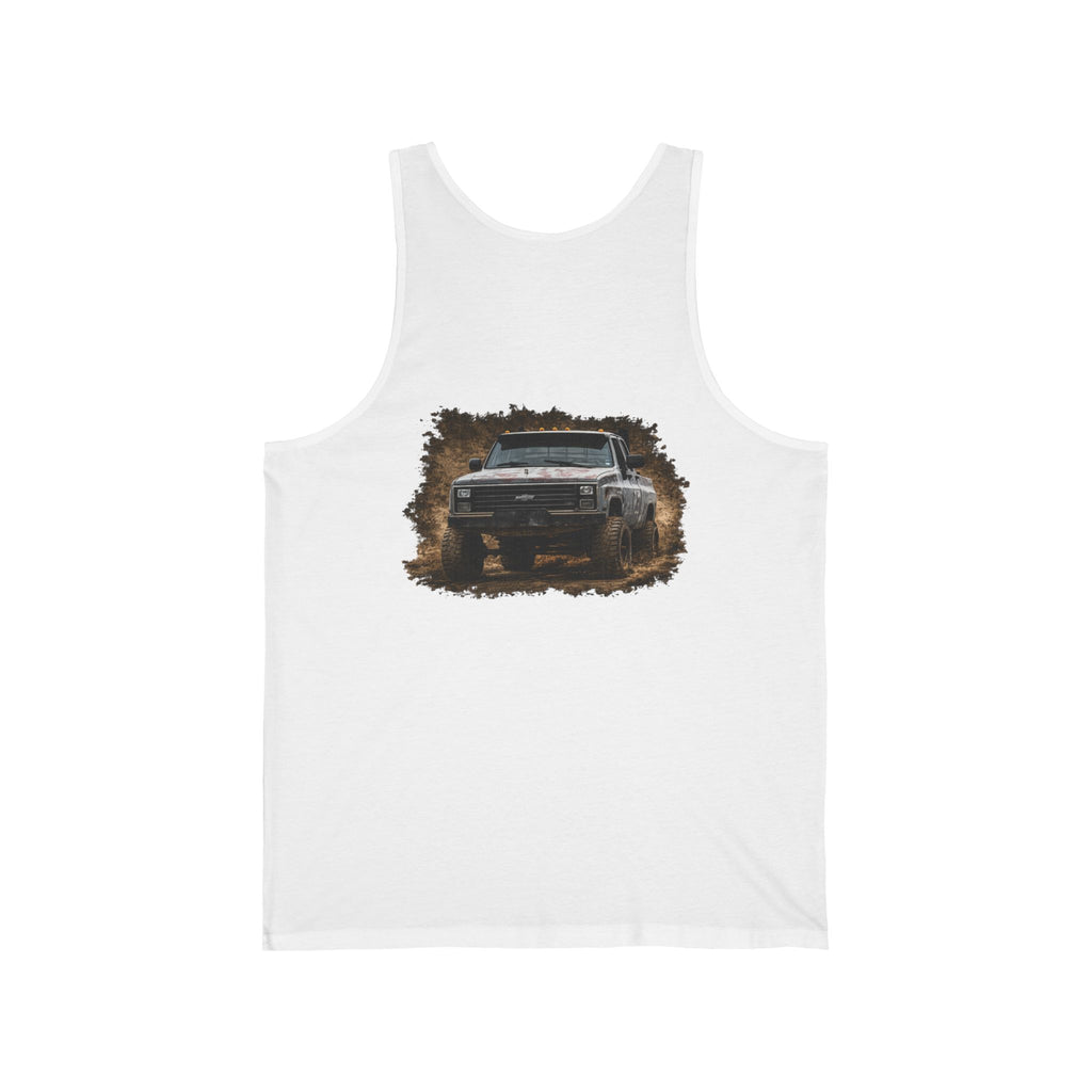 Off‑Road Pickup Tank Top — K30 Badge & Rugged Truck Graphic